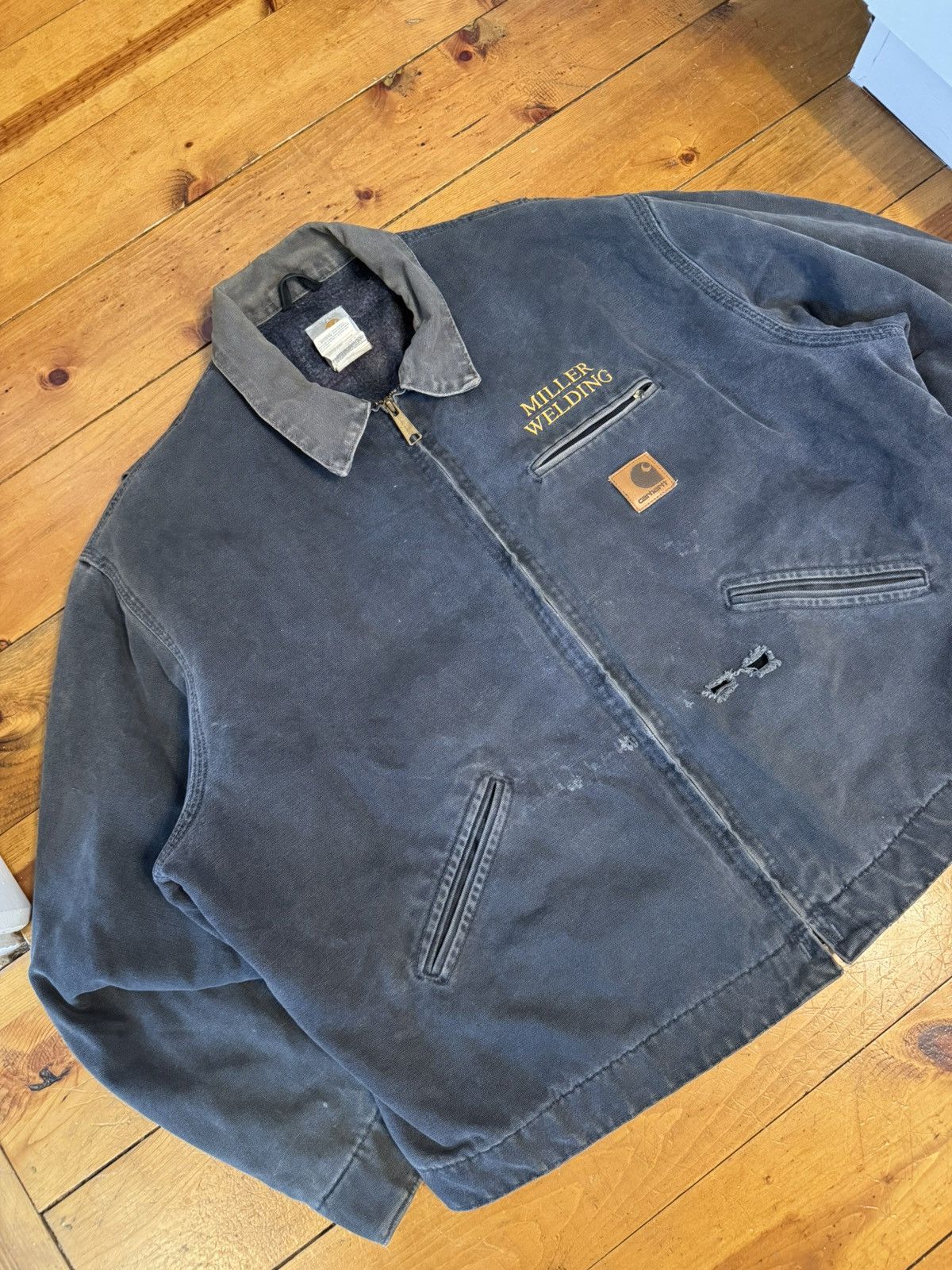 Carhartt Vintage 2000 Carhartt J97PTL Grey Detroit Jacket. Tagged 2XL Size US XXL / EU 58 / 5 - 3 Thumbnail