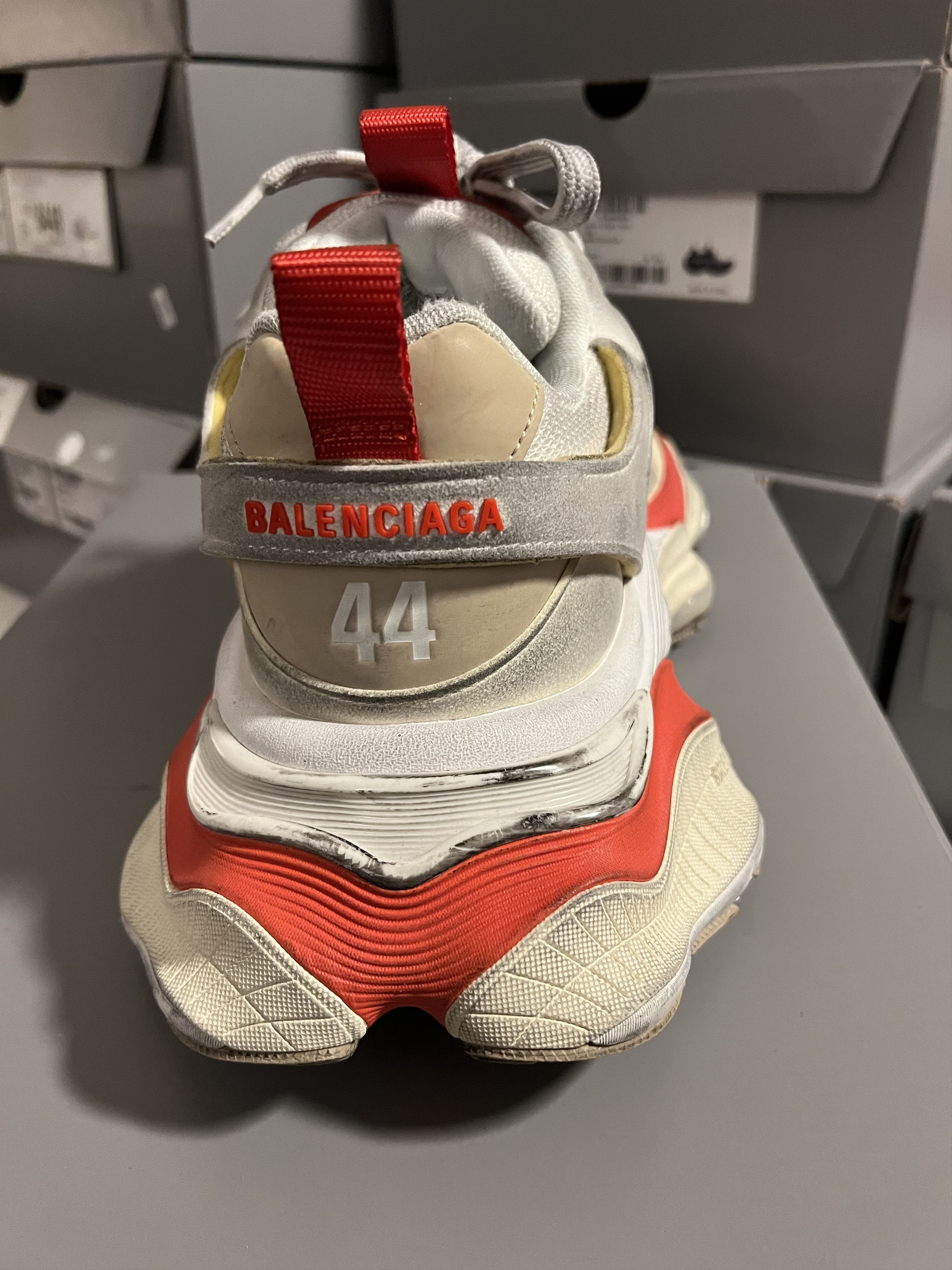 Balenciaga Balenciaga Cargo Sneakers - White/Red Size US 11 / EU 44 - 5 Thumbnail