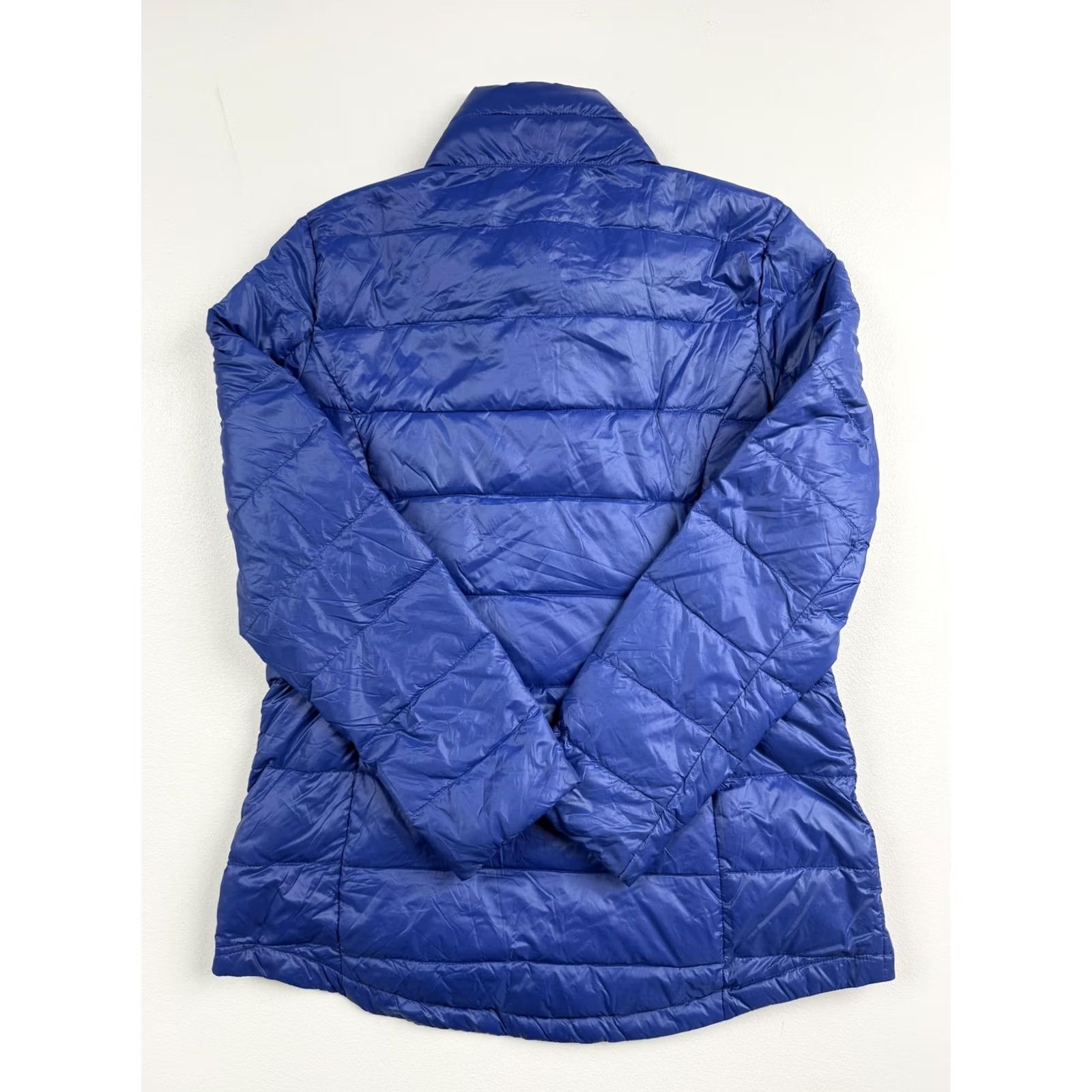 DKNY DKNY Jacket Womens M Blue Asymmetrical Zip Quilted Puffer Lightweight Mid-Length Casual Fall Winter Size M / US 6-8 / IT 42-44 - 2 Thumbnail