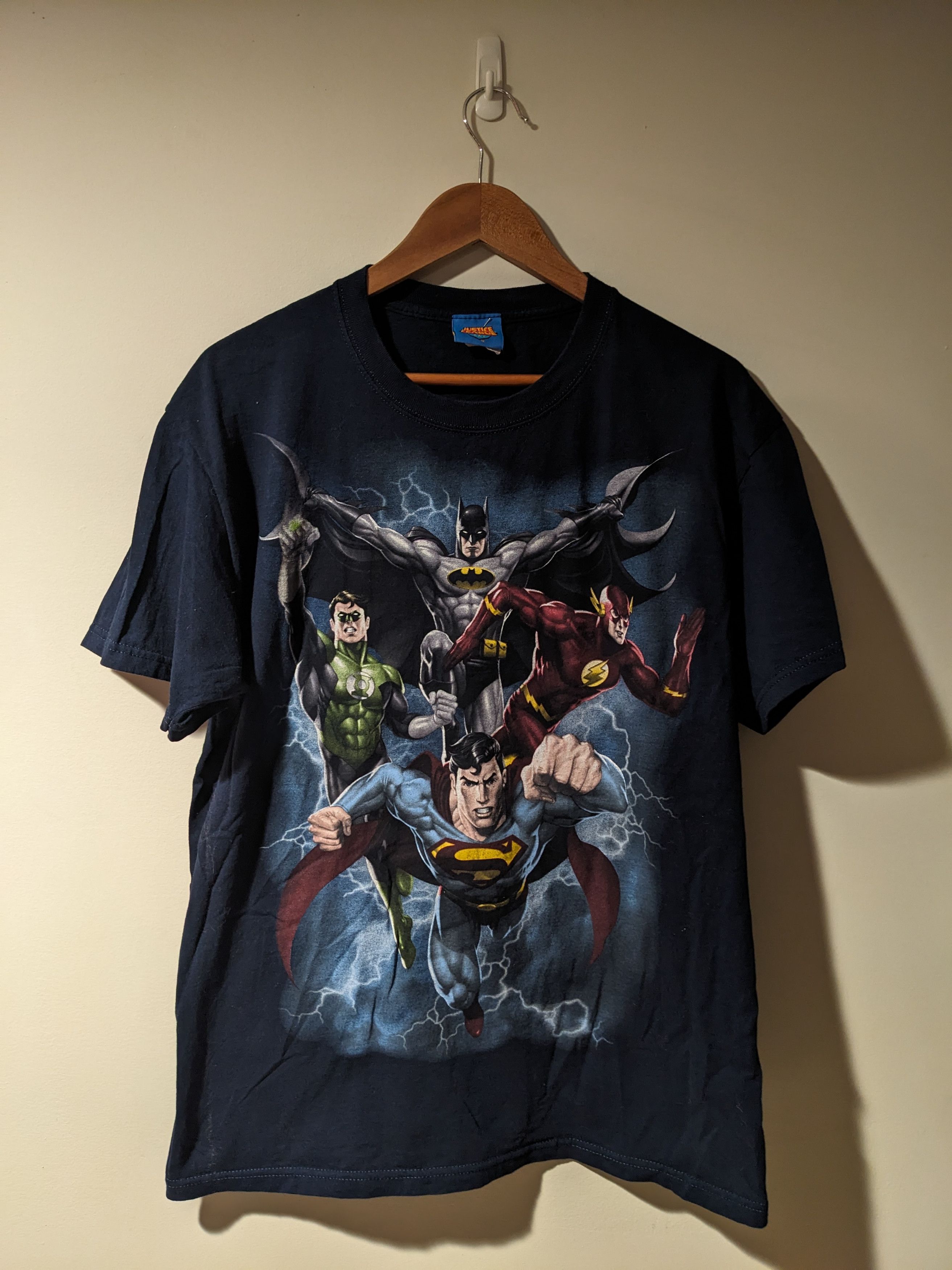 Other Vintage Justice League DC Comic Blue Large T-Shirt Size US L / EU 52-54 / 3 - 1 Thumbnail