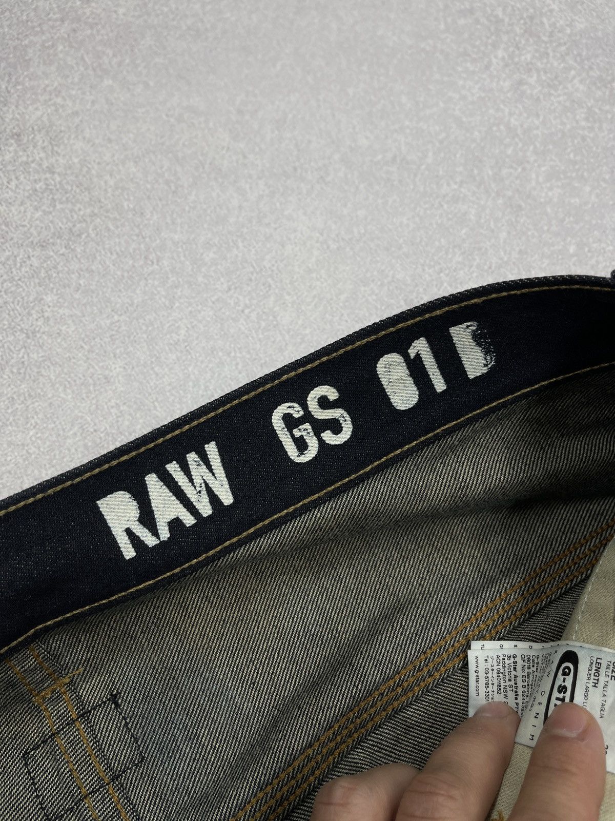 G-Star Mens G Star Raw New Radar Tapered Denim Jeans Navy Size US 33 - 11 Thumbnail