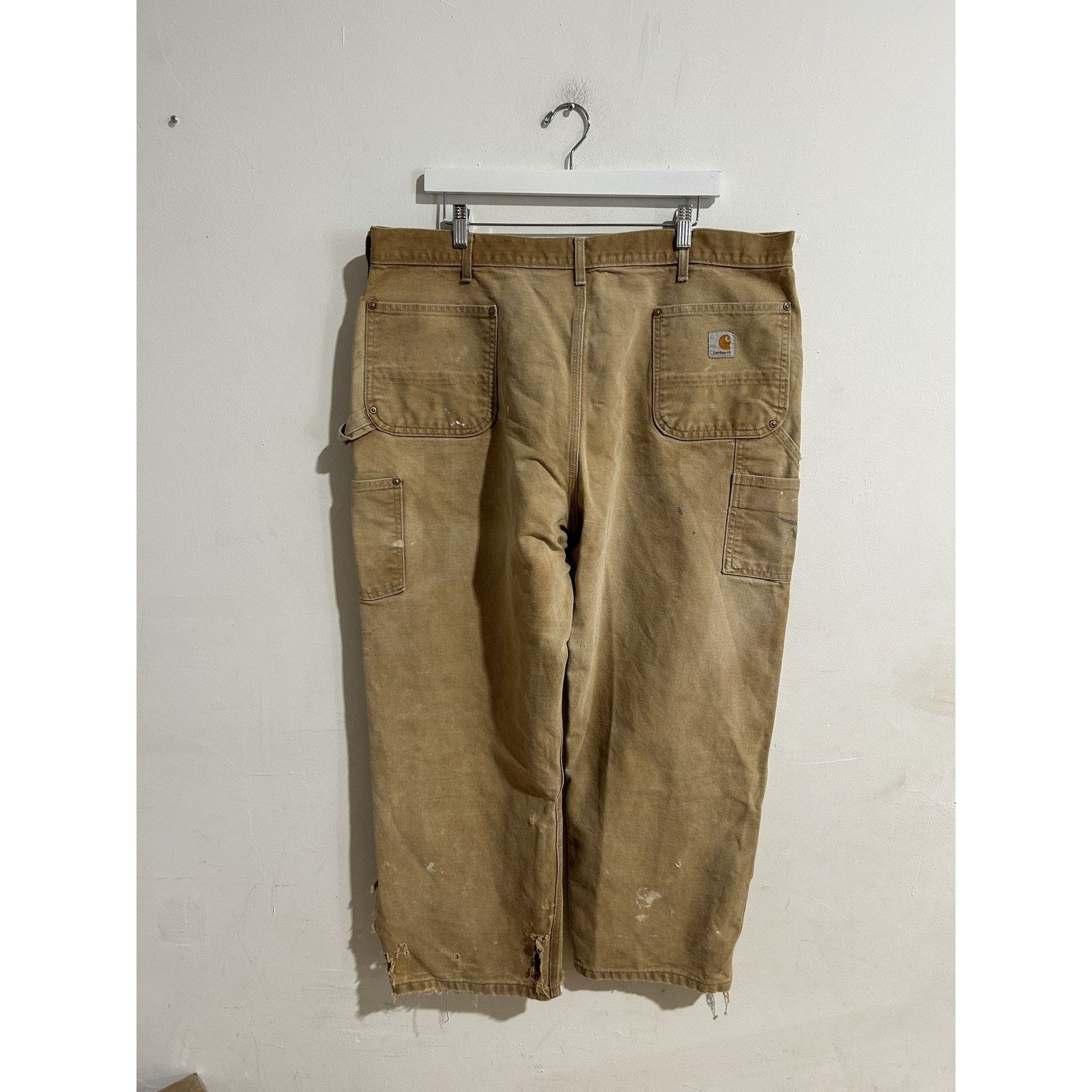 Carhartt VINTAGE CARHARTT KHAKI THRASHED DOUBLE KNEE SIZE 40 Size US 40 / EU 56 - 2 Thumbnail
