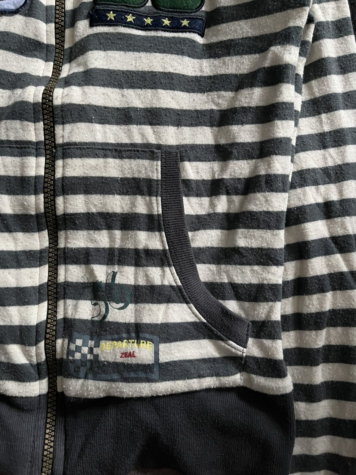 Hysteric Glamour Japanese unknwn striped racing hoodie Size US M / EU 48-50 / 2 - 4 Thumbnail