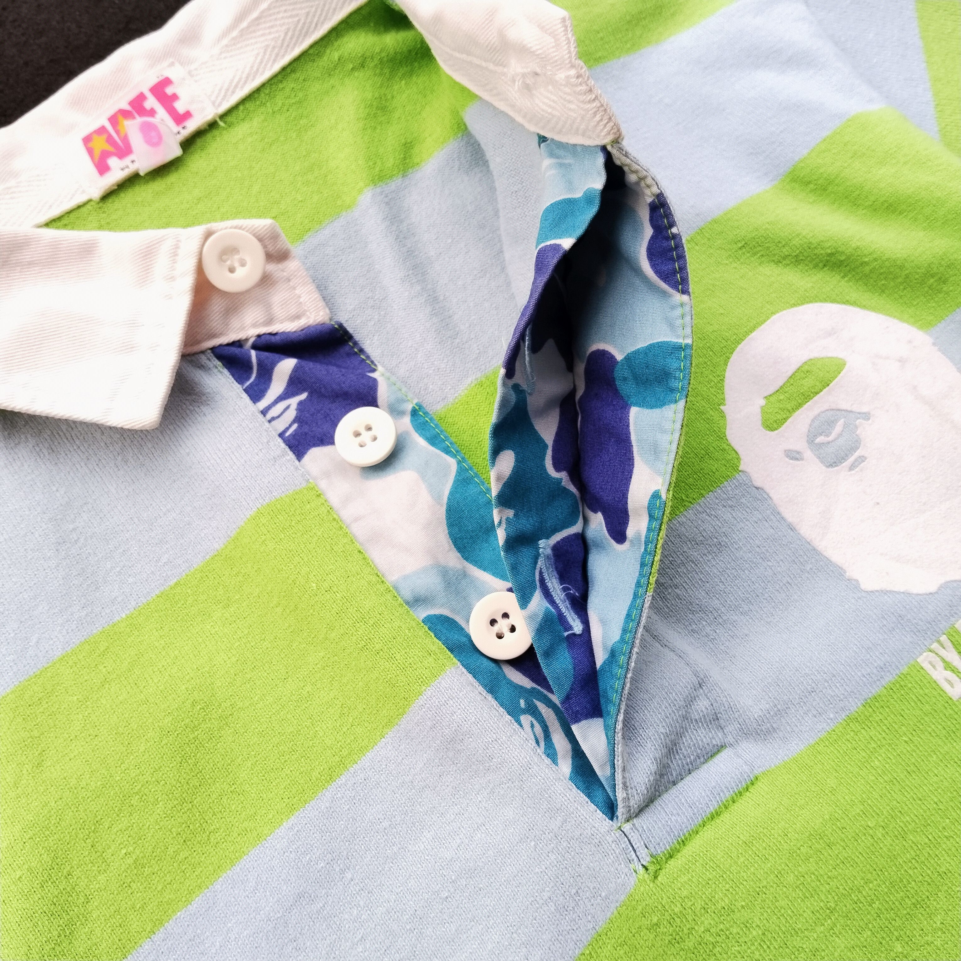 Bape Striped Polo (2006) Size S / US 4 / IT 40 - 4 Thumbnail
