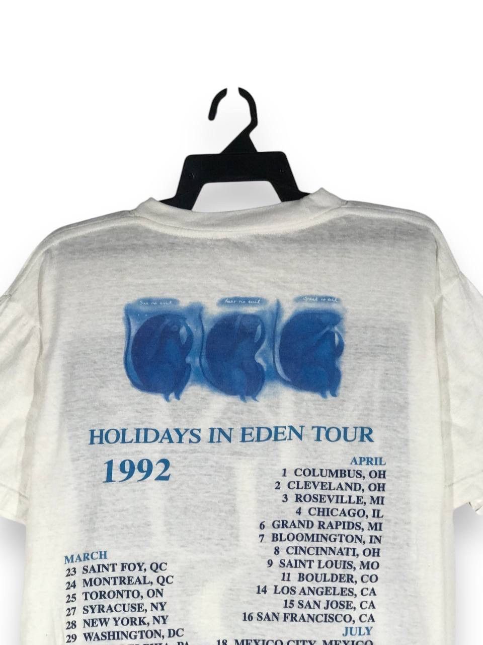 Band Tees vintage Marillion holidays in eden tour 1992 Size US L / EU 52-54 / 3 - 7 Thumbnail