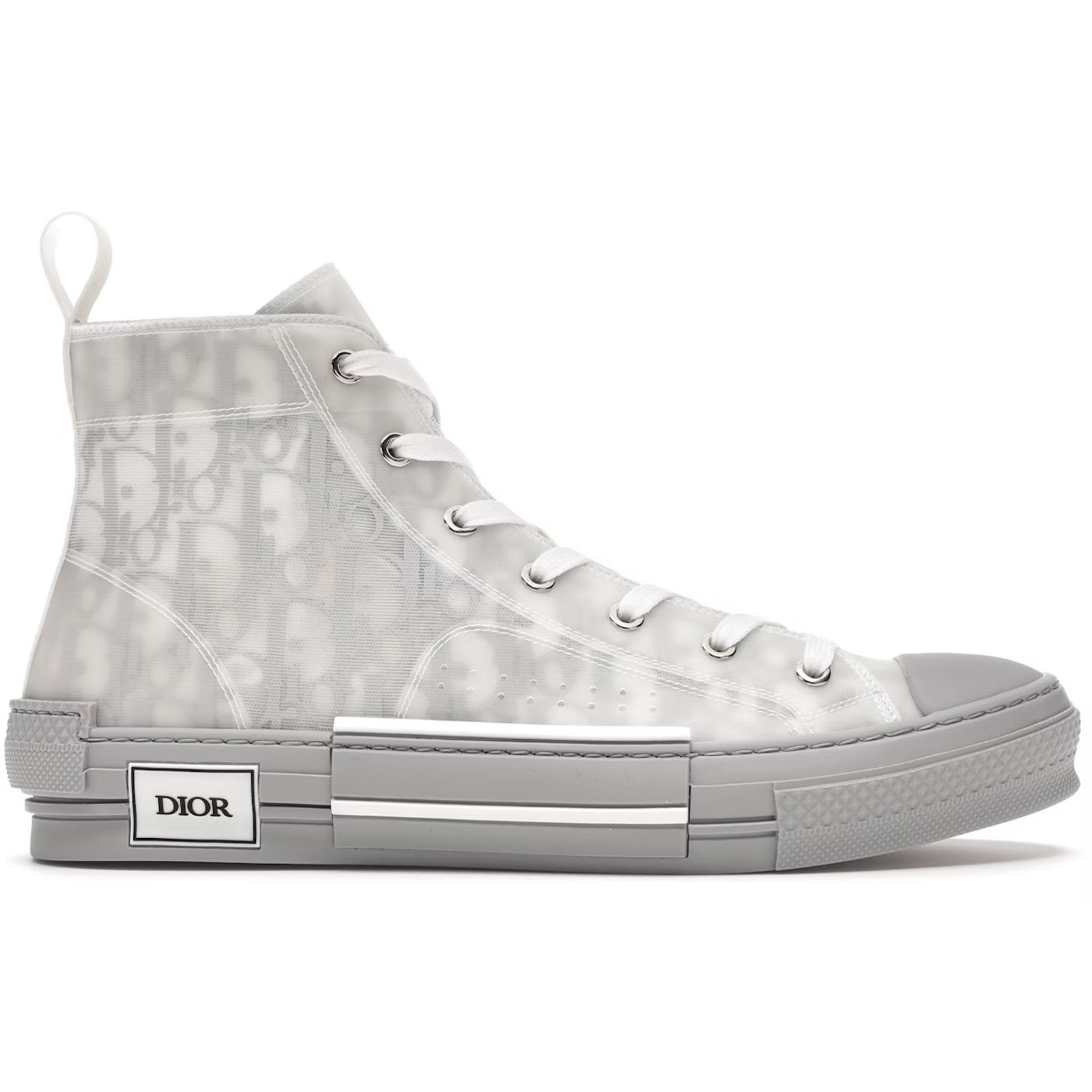 Dior Dior Mens B23 Grey Oblique High Top Sneaker 44 US 11 Size US 11 / EU 44 - 1 Thumbnail