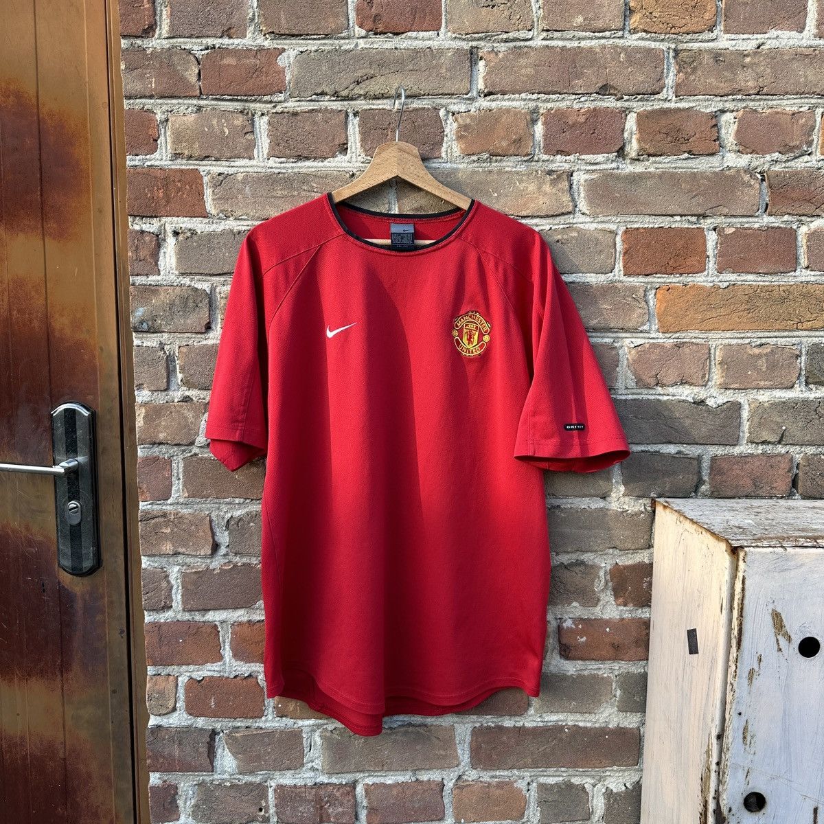 Nike Manchester United FC 2002 Training Jersey Kit T-Shirt Size US L / EU 52-54 / 3 - 1 Thumbnail