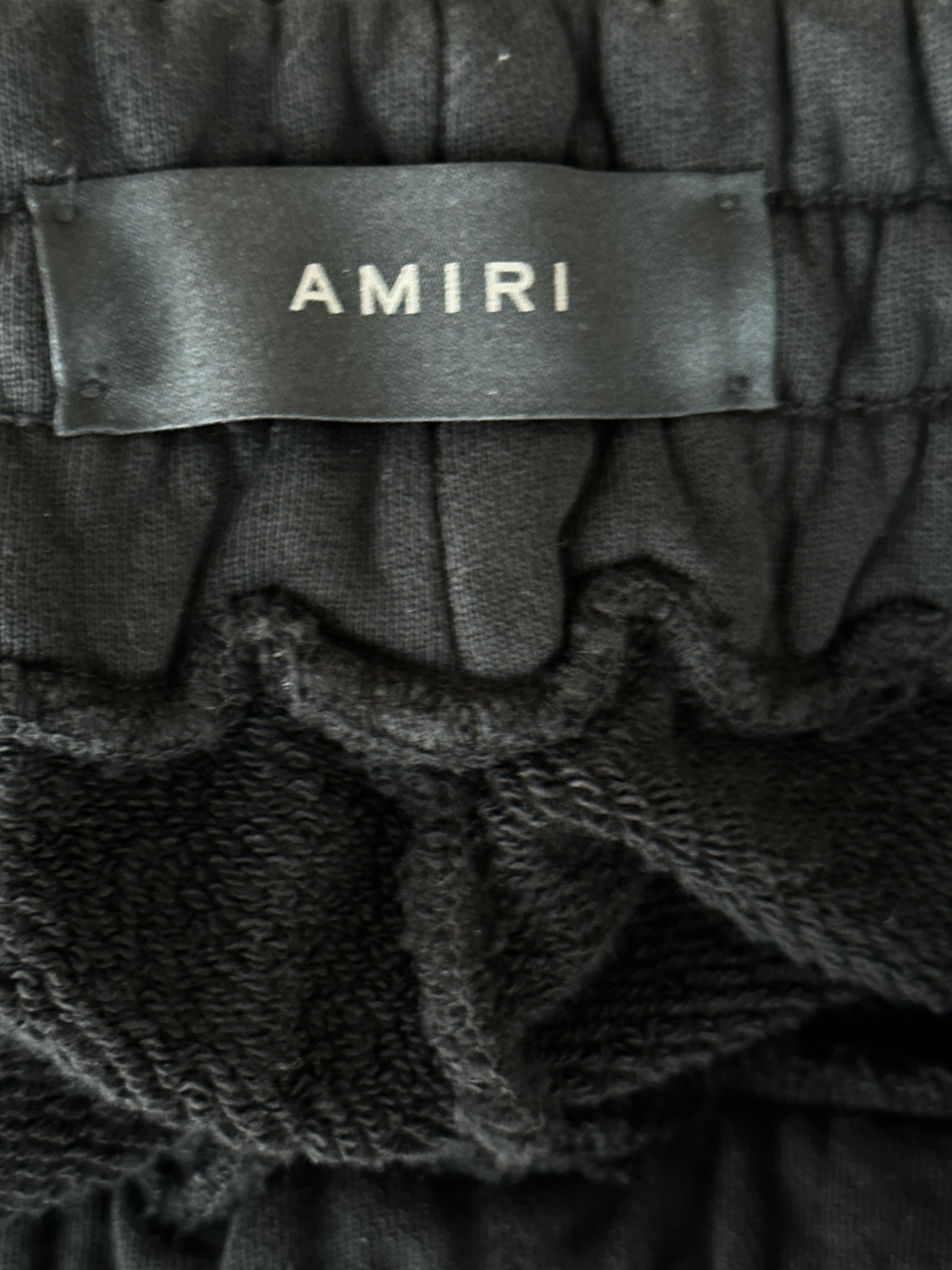 Amiri Amiri Black & Yellow Track Logo Sweatpants Size US 28 / EU 44 - 3 Thumbnail