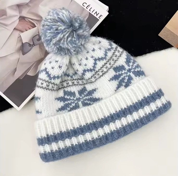 Other Retro Fair Island Style Knitted Wool Hat Size ONE SIZE - 2 Thumbnail