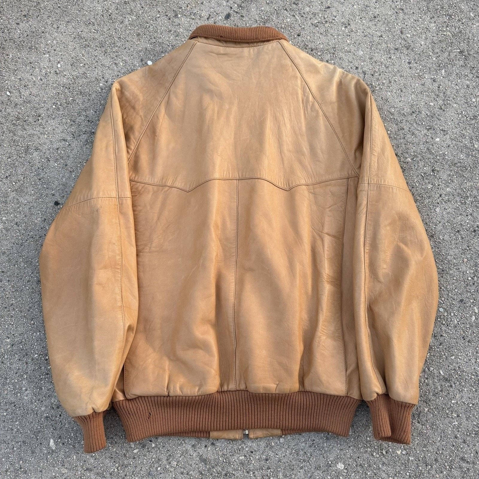 Abercrombie & Fitch × Vintage Vintage 80s Abercrombie & Fitch Bomber Leather Jacket Size US M / EU 48-50 / 2 - 4 Thumbnail