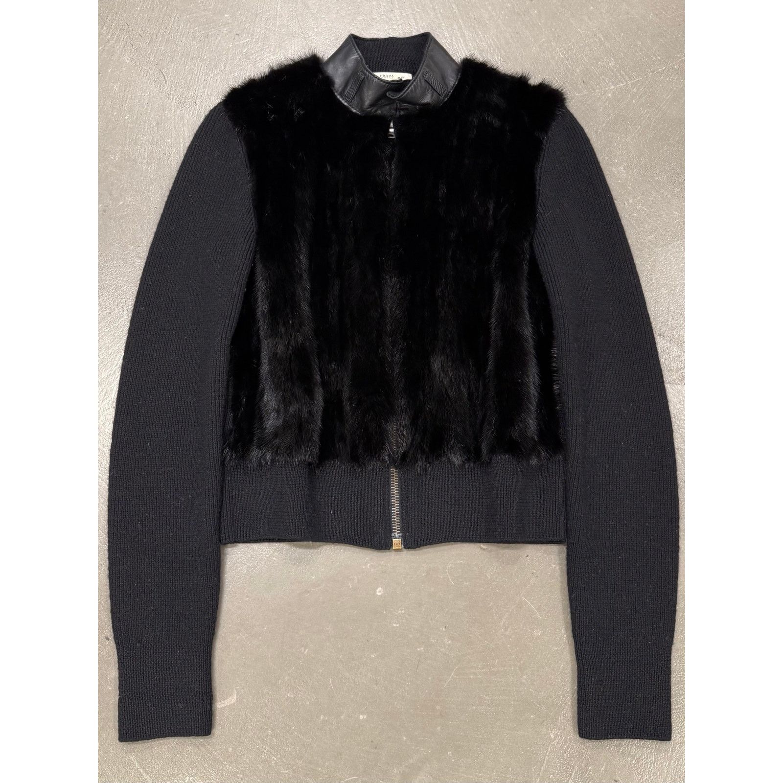 Prada 2000s Prada mink fur cardigan Size M / US 6-8 / IT 42-44 - 1 Thumbnail