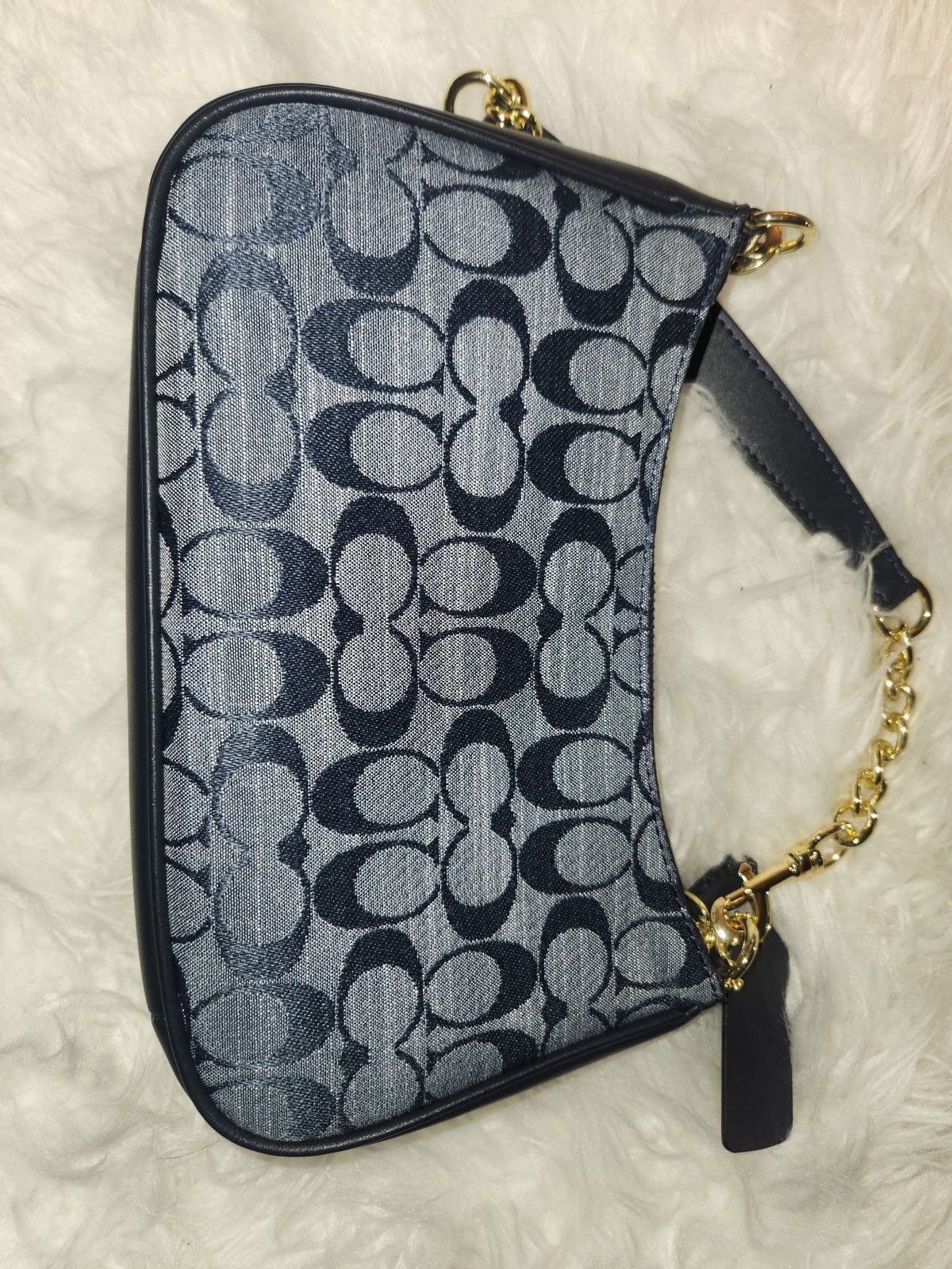 Coach Coach blue Signature Canvas Shoulder Bag Size ONE SIZE - 3 Thumbnail