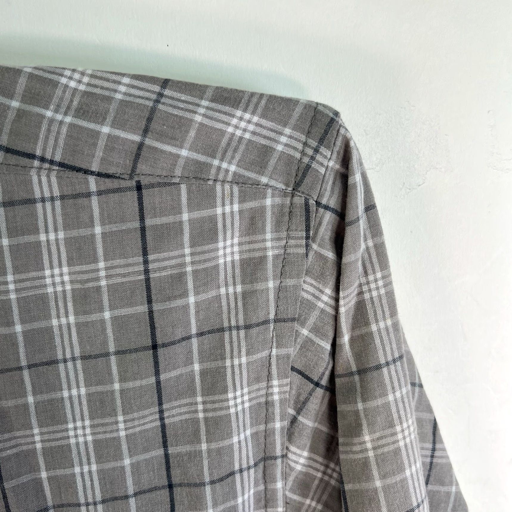Wrangler Wrangler Rita Plaid Button Down Shirt Men’s L Long Sleeve Gray Size US L / EU 52-54 / 3 - 3 Thumbnail