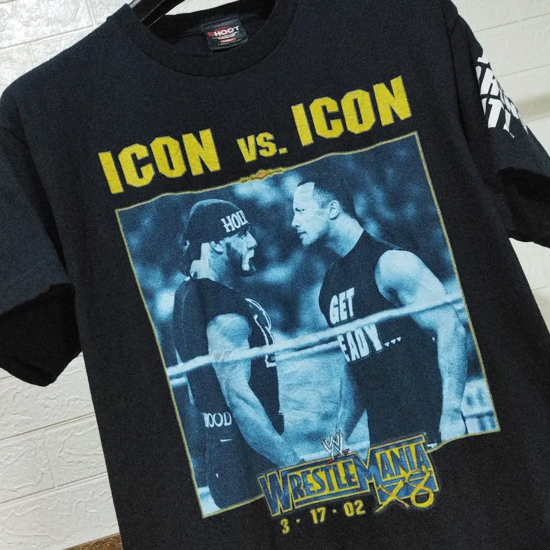 Vintage × WWE WrestleMania Icon Vs Icon Hogan Vs The Rock 2002 Size US L / EU 52-54 / 3 - 2 Thumbnail