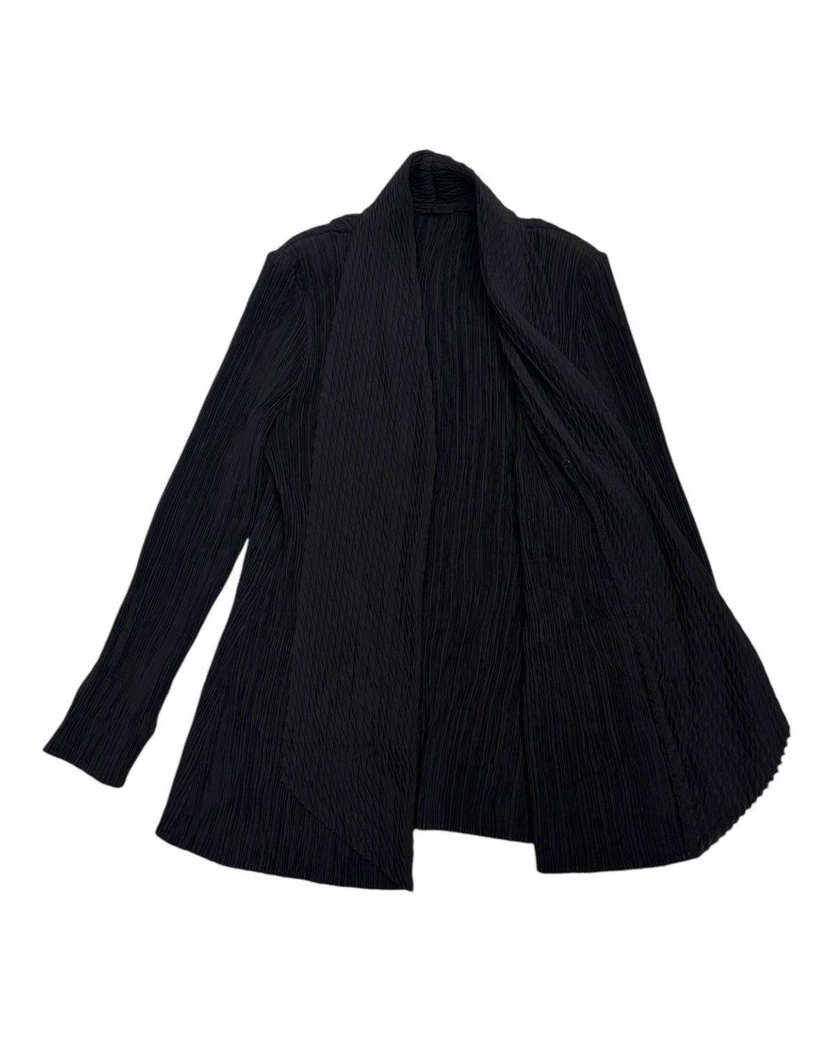 Issey Miyake × Japanese Brand × Pleats Please Issey Miyake PLEATED PLEASE ISSEY MIYAKE STYLE DESIGN DRAPE JACKET Size S / US 4 / IT 40 - 4 Thumbnail