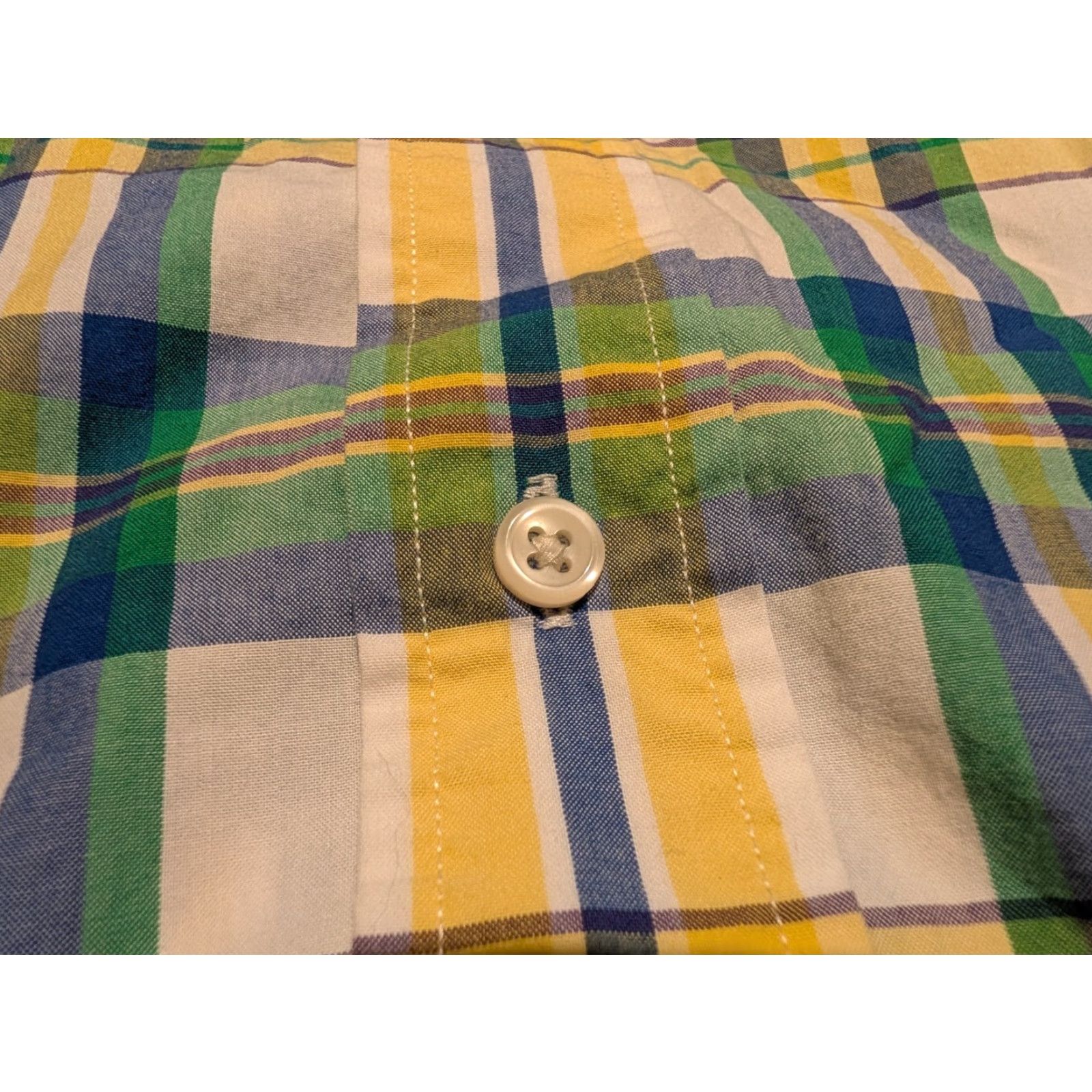 Polo Ralph Lauren VINTAGE Polo Ralph Lauren Plaid Button-Up Shirt Mens Classic Fit Size L Yellow Blue Retro 90s Size US L / EU 52-54 / 3 - 6 Thumbnail