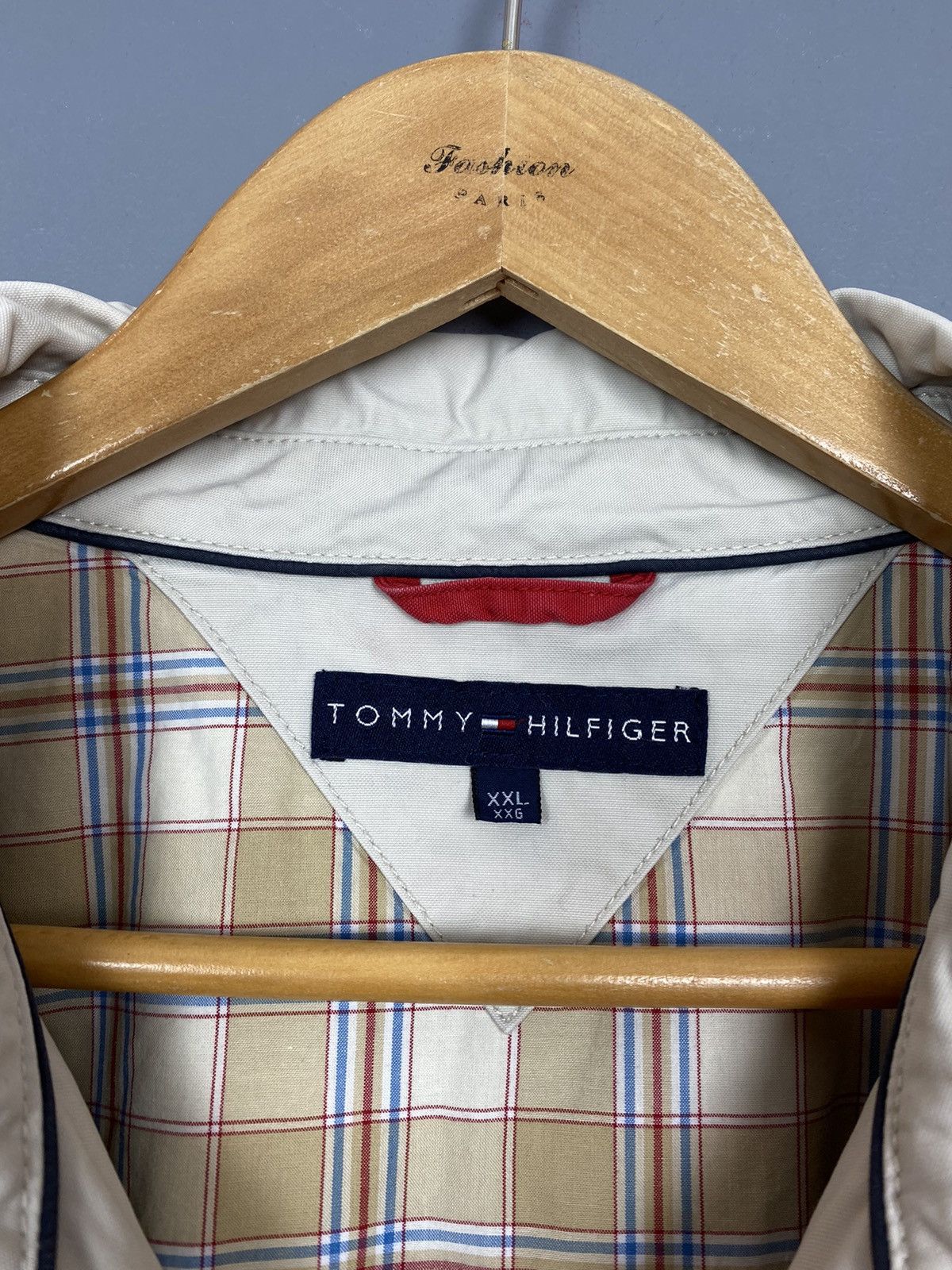 Tommy Hilfiger Vintage Tommy Hilfiger Long Sleeve Jacket Size 2XL Beige Size US XXL / EU 58 / 5 - 5 Thumbnail