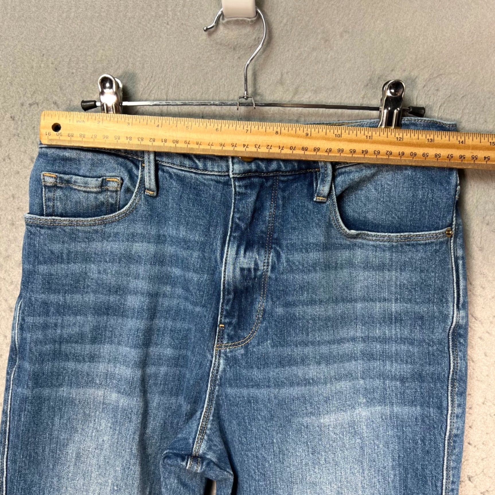 Frame Frame Jeans Womens 27 Crop High Rise Blue Denim Straight Leg 5-Pocket Size 27" / US 4 / IT 40 - 6 Thumbnail