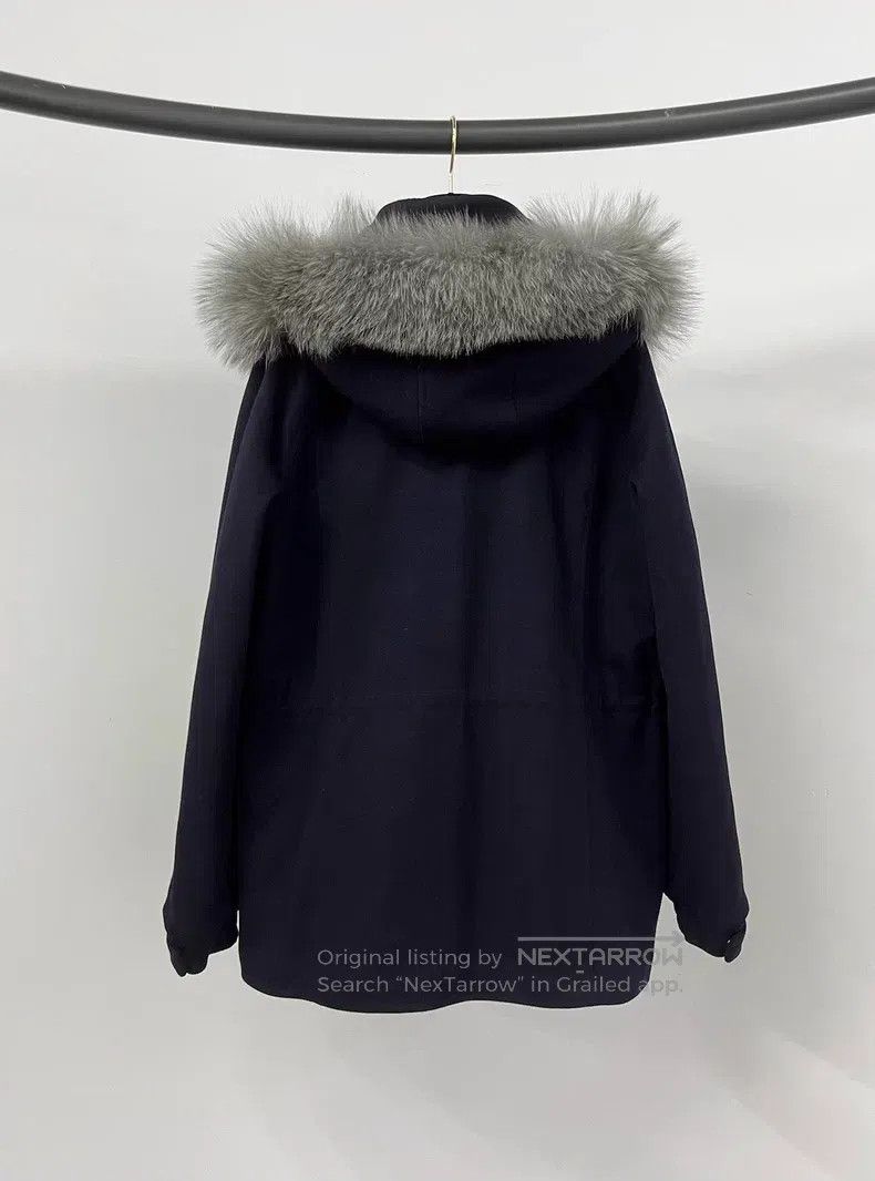 Loro Piana Loro Piana Classic Fur Collar Icery Ski Jacket, Cashmere w Size L / US 10 / IT 46 - 2 Thumbnail