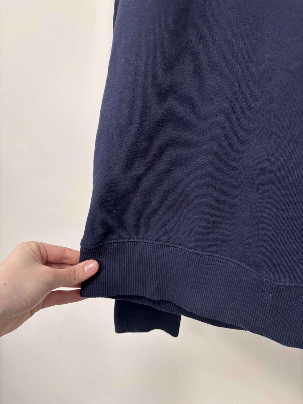 Arket Arket Men’s Navy Blue Basic Cotton Sweatshirt Pullover Size US L / EU 52-54 / 3 - 8 Thumbnail