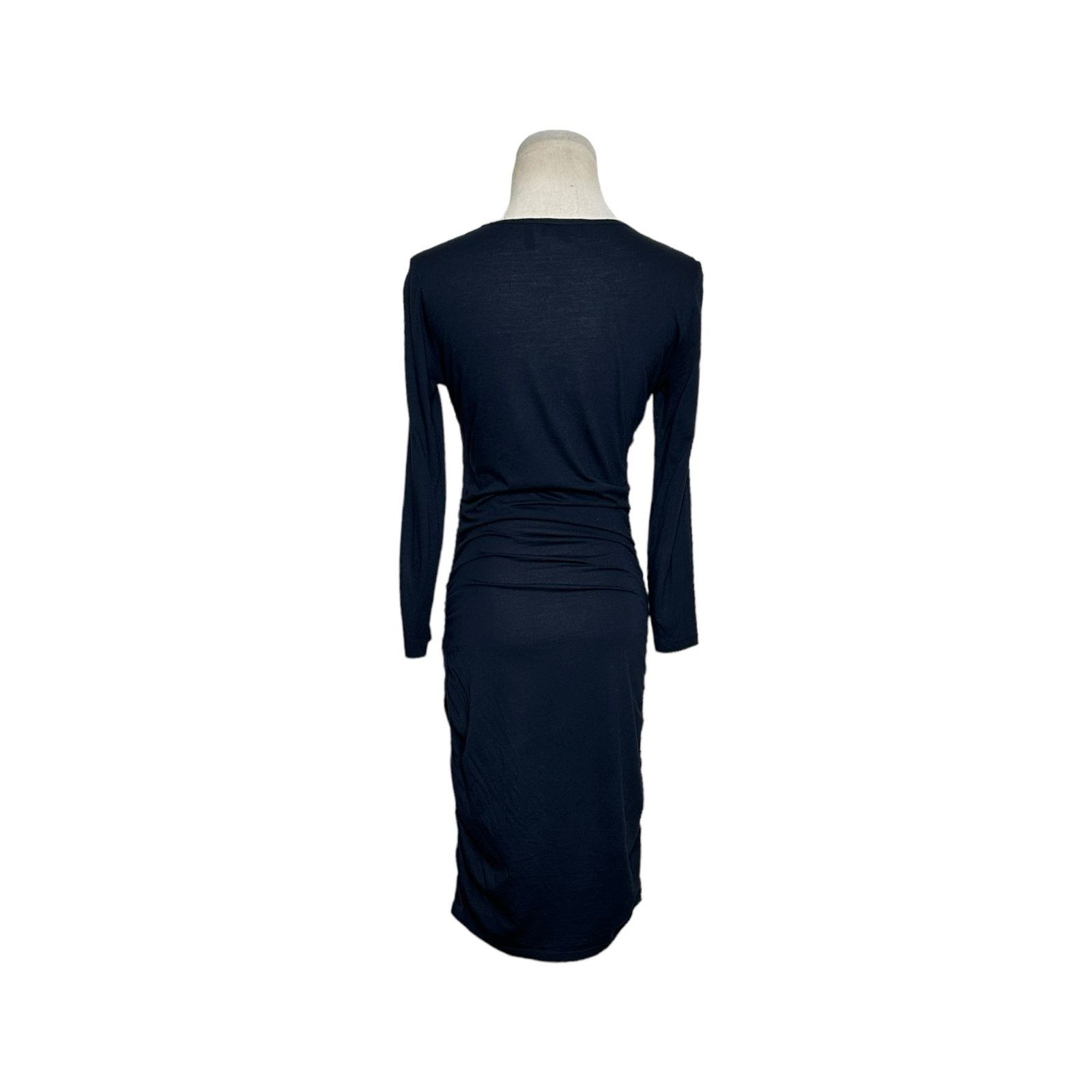 Theory Theory navy blue plume jersey dress size small Size S / US 4 / IT 40 - 3 Thumbnail