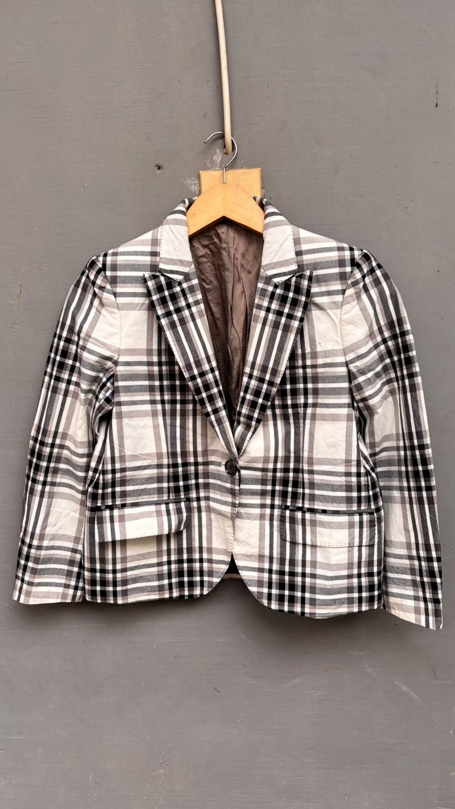 Gucci vintage blazer tartan jacket