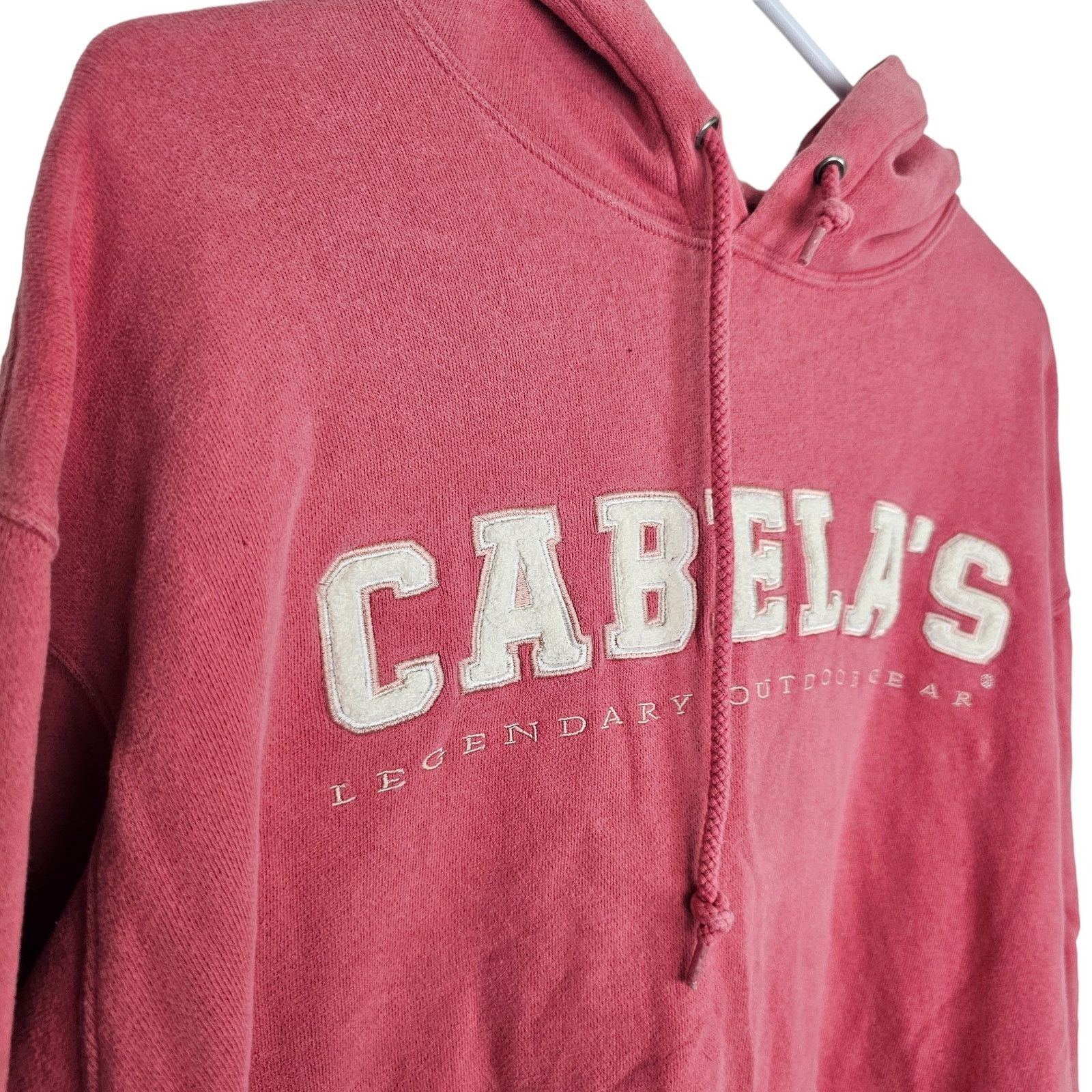 Cabelas Cabelas Mens Hoodie Sweatshirt Size M Pink Pullover Gorpcore Size US M / EU 48-50 / 2 - 5 Thumbnail