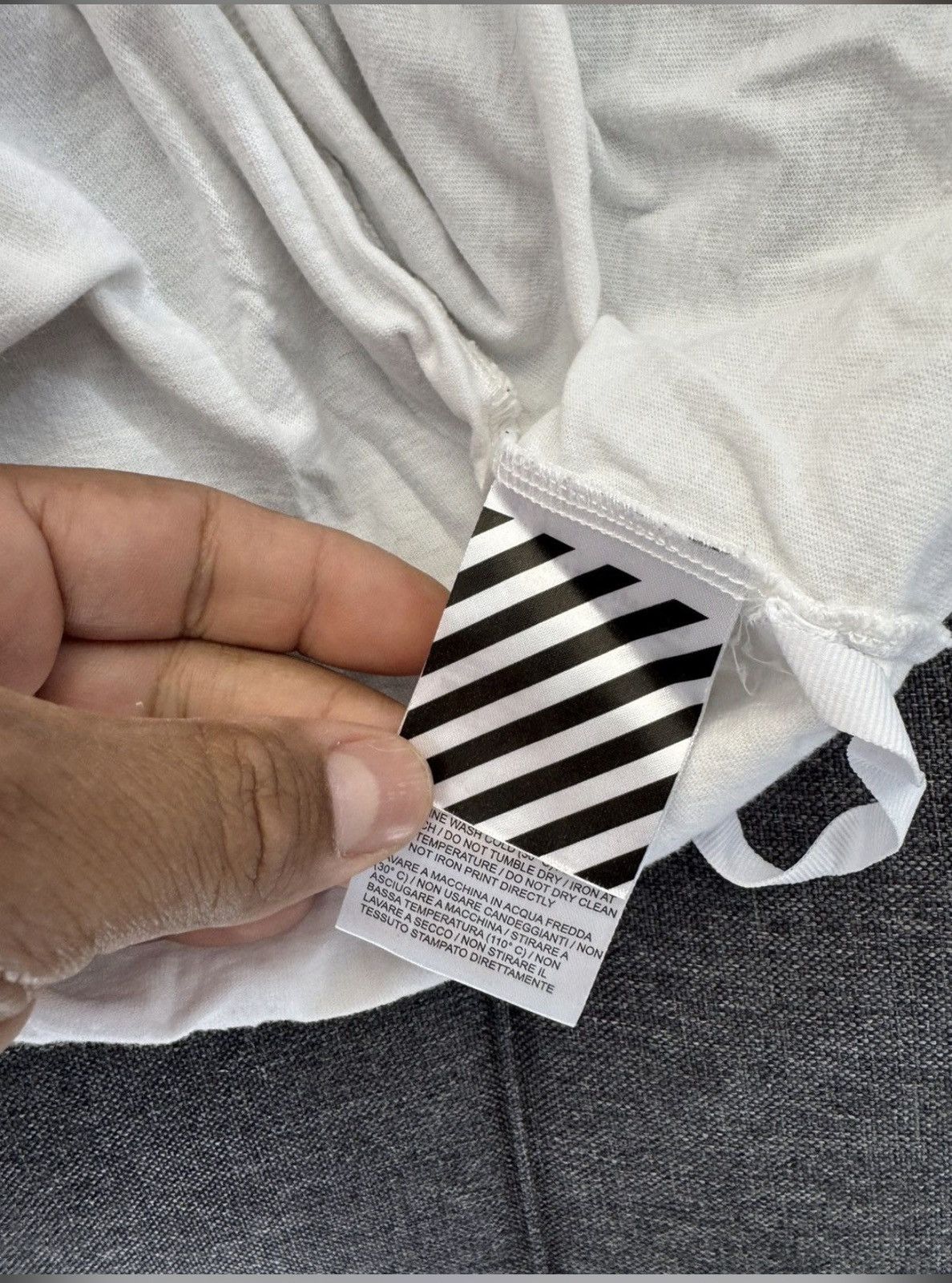 Off-White Off-White Virgil Era “01” Diagonals Tee XL Size US XL / EU 56 / 4 - 9 Thumbnail
