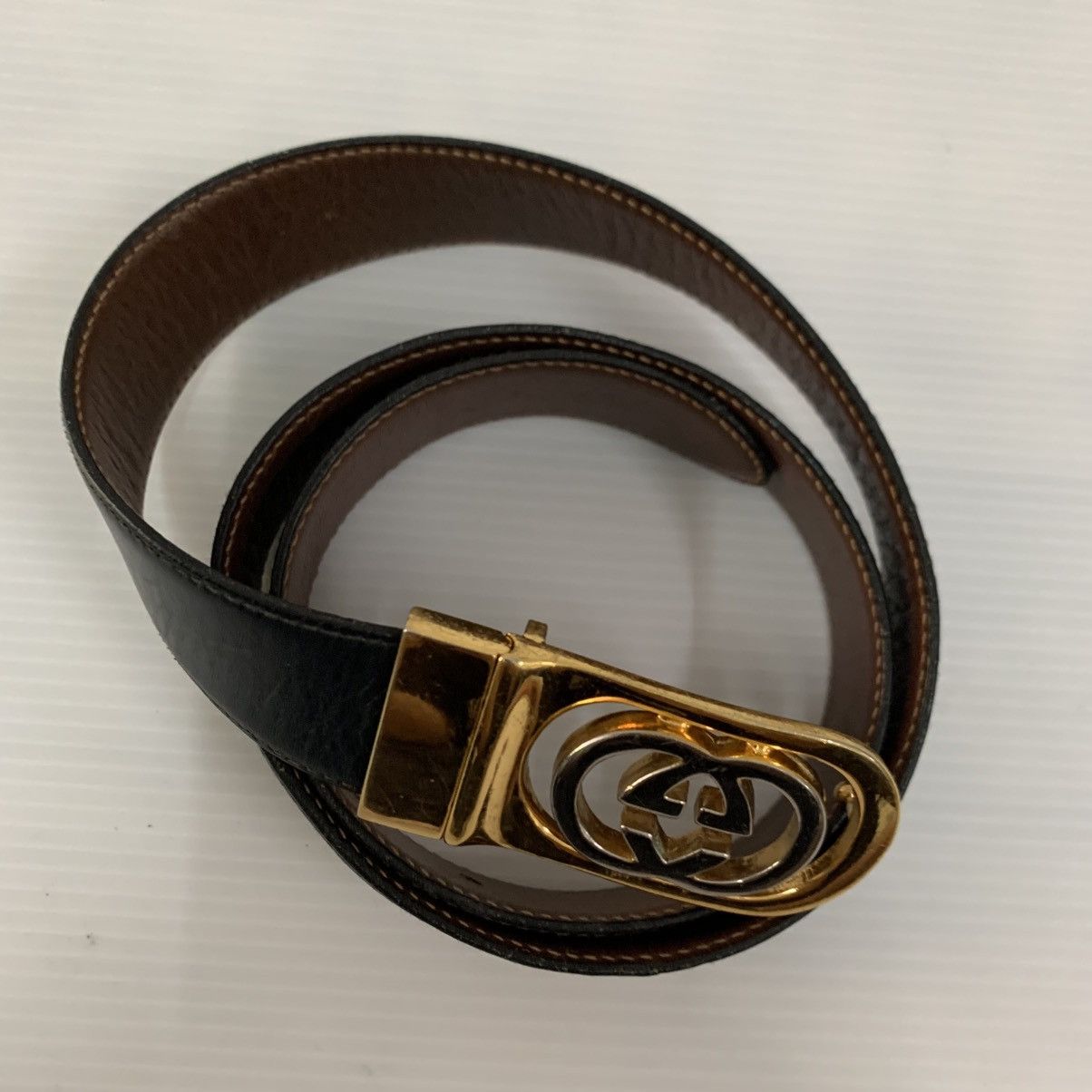 Gucci Gucci Two Tone Colour Leather Belt Size 34 - 4 Thumbnail