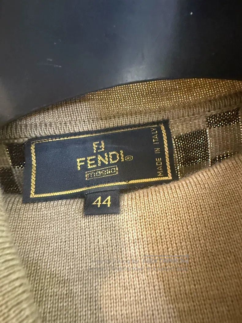 Fendi Fendi Checkerboard High Neck Sweater Size M / US 6-8 / IT 42-44 - 4 Thumbnail