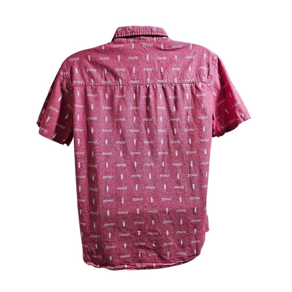 Coca Cola Coca Cola Men Short Sleeve Button Up Shirt Medium Size US M / EU 48-50 / 2 - 2 Thumbnail