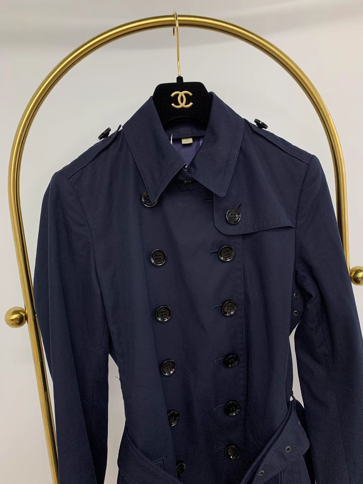 Burberry Burberry Navy Blue Classic Trench Coat UK6 New Size XS / US 0-2 / IT 36-38 - 2 Thumbnail