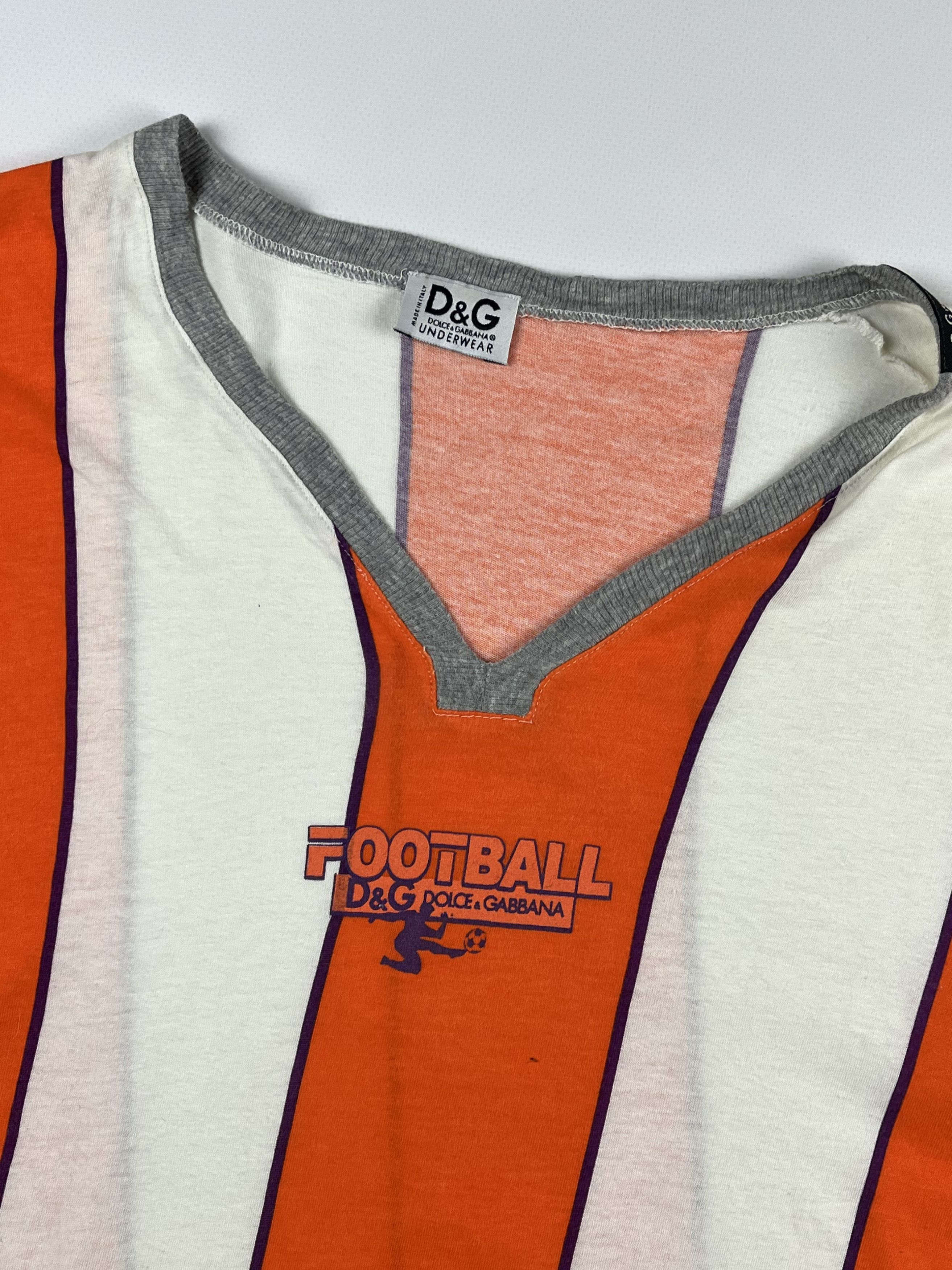 Dolce & Gabbana × Jerzees × Vintage RARE! Dolce & Gabbana Vintage Football T-Shirt Size US M / EU 48-50 / 2 - 2 Thumbnail