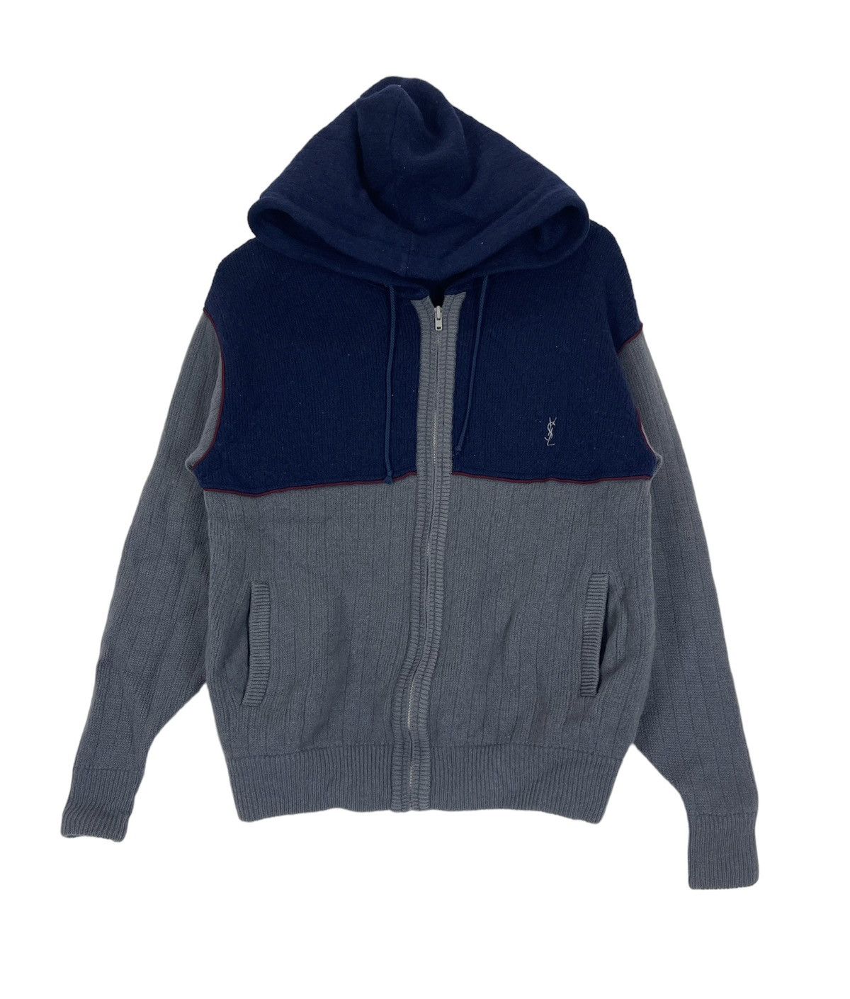 Yves Saint Laurent YVES SAINT LAUREN TRICOT POUR HOMME ZIPPER SWEATSHIRT HOODIE Size US M / EU 48-50 / 2 - 1 Thumbnail