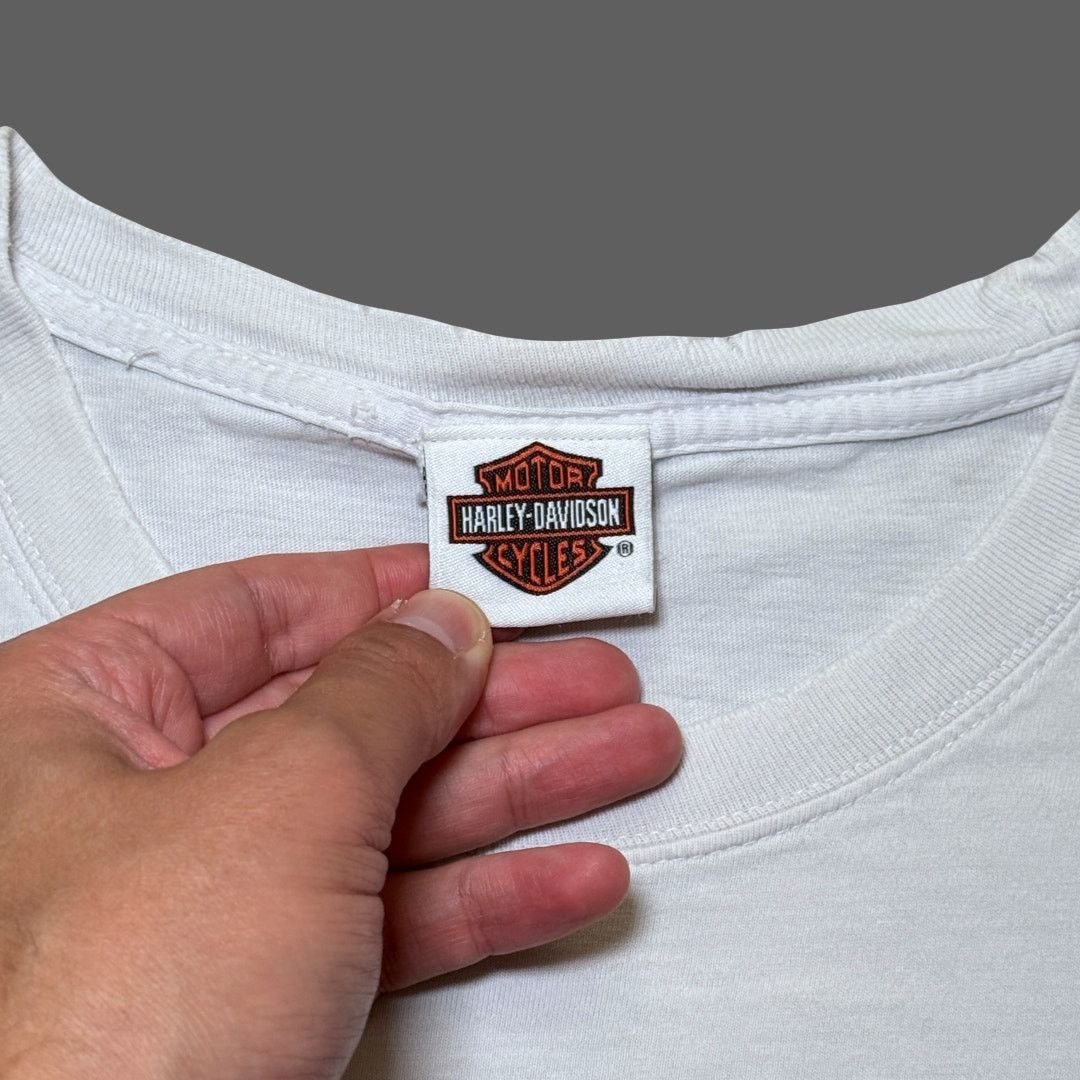 Harley Davidson Harley Davidson 2009 Renton WA Off White Tee XXL Vintage GUC Size US XXL / EU 58 / 5 - 4 Thumbnail