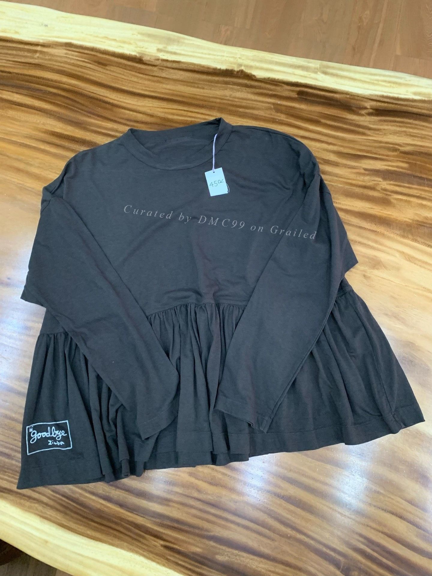 45rpm 45r New Ruffled Black Top Size M / US 6-8 / IT 42-44 - 1 Thumbnail
