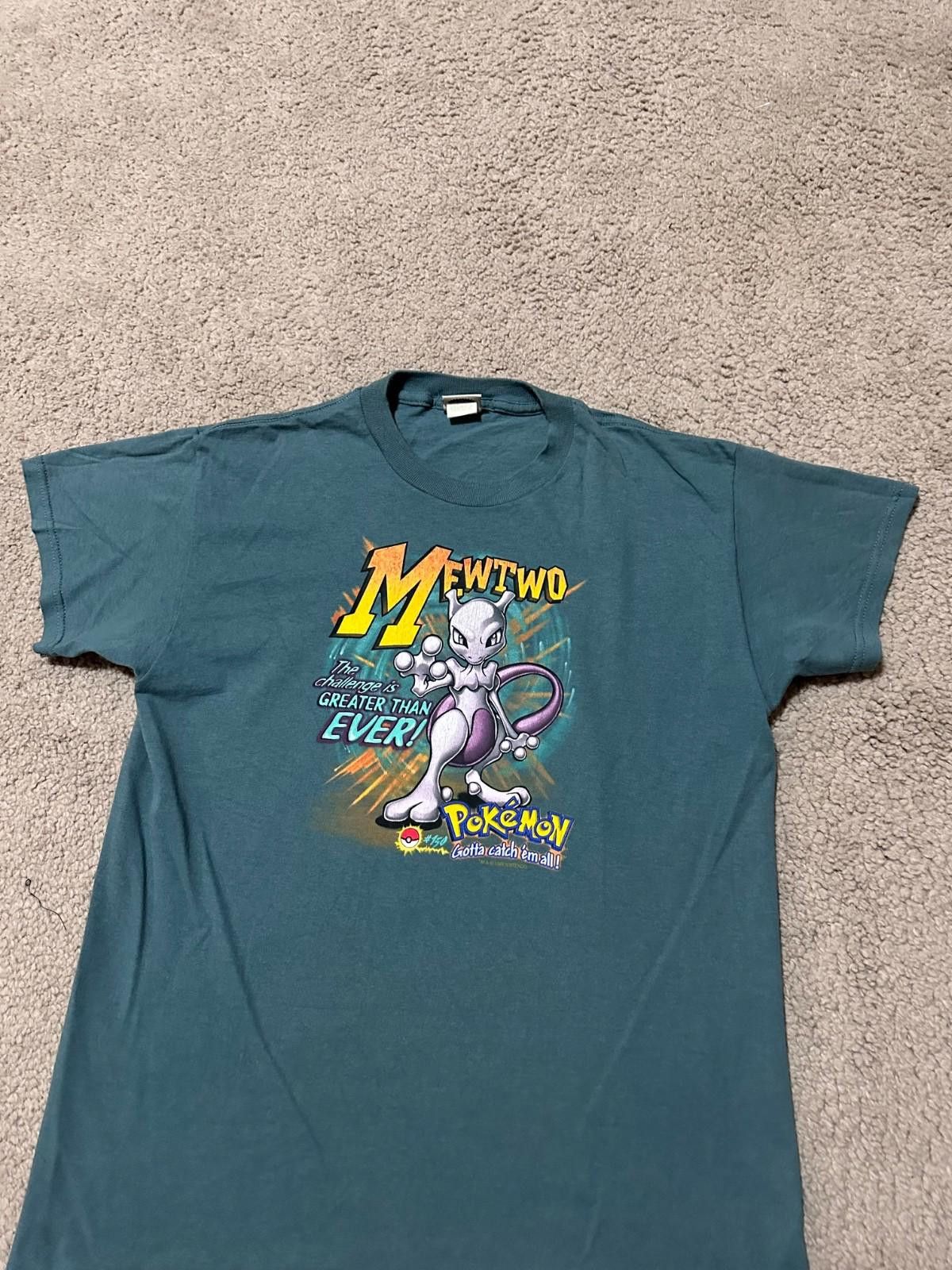 Nintendo Vintage Pokémon Mewtwo T-Shirt Size Youth XL Nintendo Size US S / EU 44-46 / 1 - 3 Thumbnail