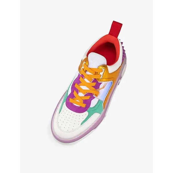 Christian Louboutin o1s1wg110225 Astroloubi Leather Sneaker in Multicolor Size US 10 / EU 43 - 3 Thumbnail