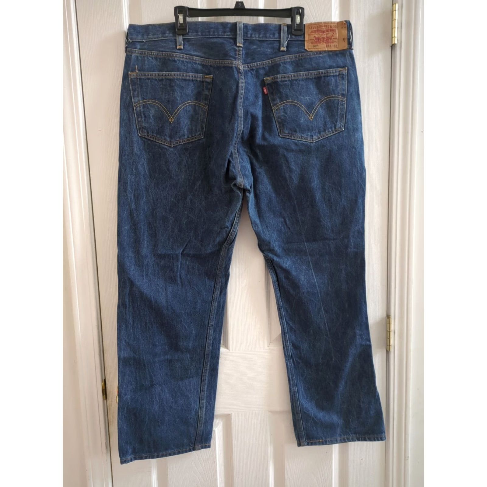Levi's VINTAGE Levi’s 501 Original Fit Straight Jeans 44 x 32 Men Blue 501 Original Fit Mens Jeans Size US 44 / EU 60 - 5 Thumbnail