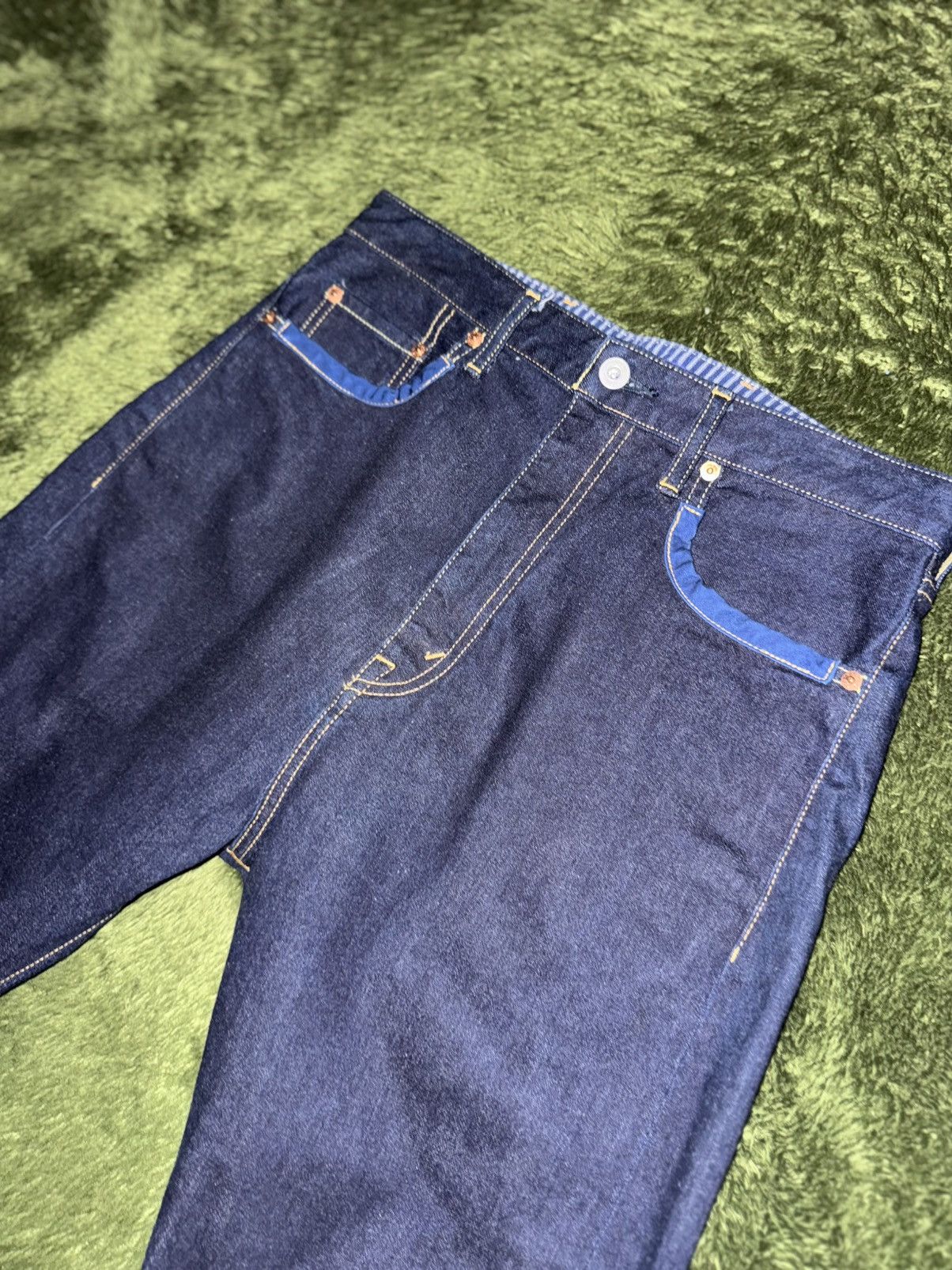 Junya Watanabe [S] Junya Watanabe 14AW Cinch-Back Sarouel Denim pants Size US 32 / EU 48 - 2 Thumbnail