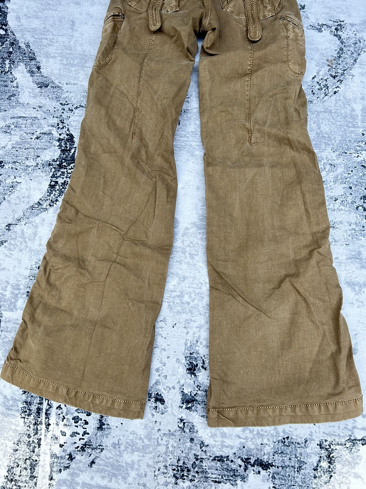 Japanese Brand Super Flared Flamingo Firm Pants Size 27" / US 4 / IT 40 - 3 Thumbnail