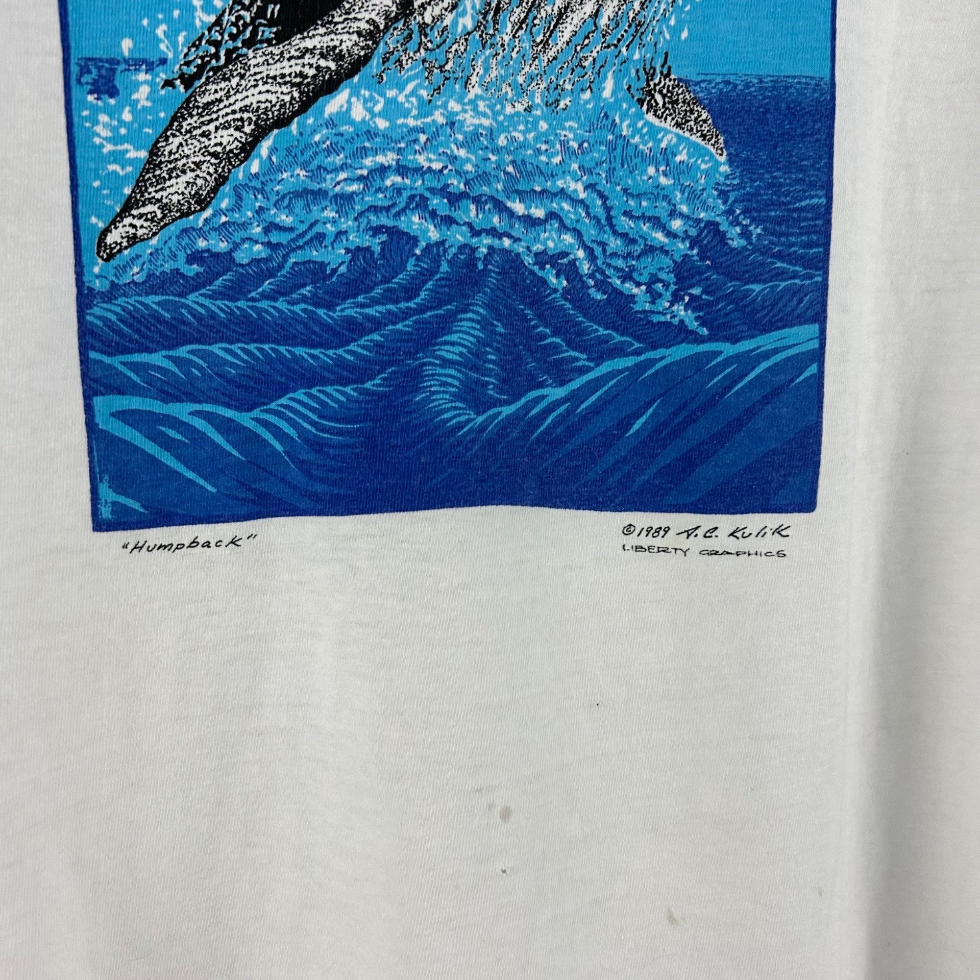 Vintage Vintage 1989 Humpback Whale shirt Size US M / EU 48-50 / 2 - 3 Thumbnail