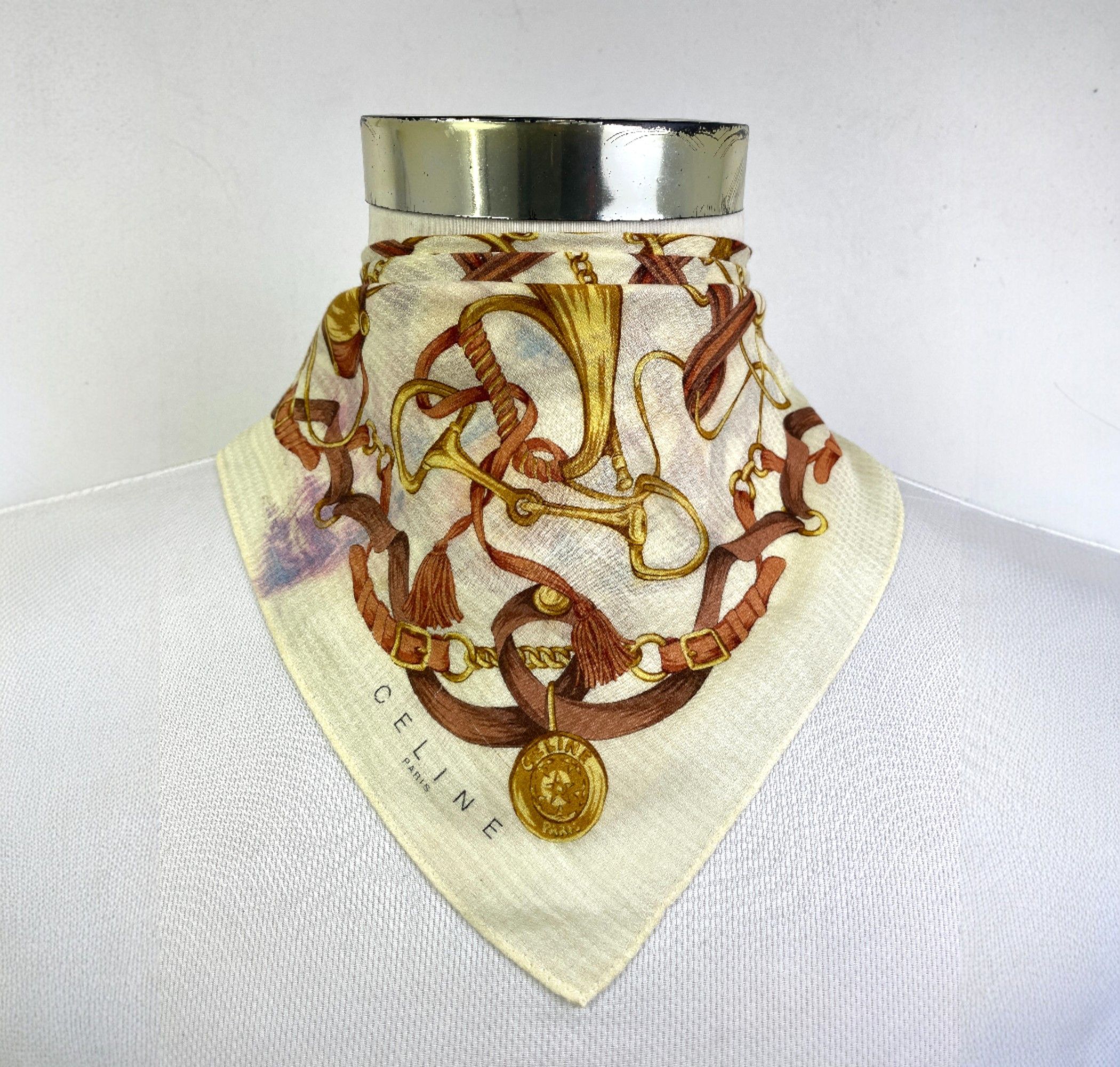 Celine Vintage Celine Handkerchief / Neckerchief HKC1017 Size ONE SIZE - 1 Thumbnail