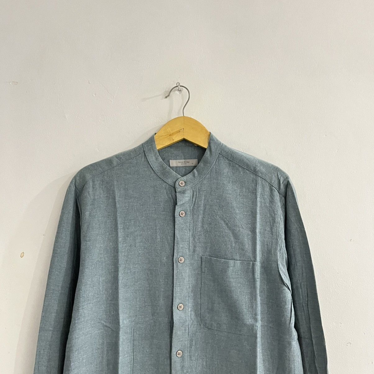 Japanese Brand mind bridge - standcollar basic shirt Size US M / EU 48-50 / 2 - 2 Thumbnail