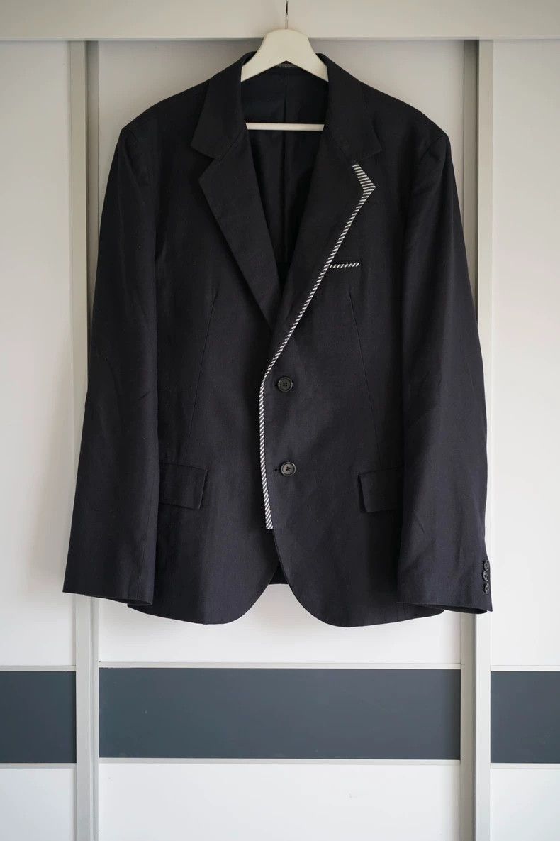 Yohji Yamamoto Yohji Yamamoto Yohji Yamamoto Black Suit Jacket for Men Size US M / EU 48-50 / 2 - 1 Thumbnail