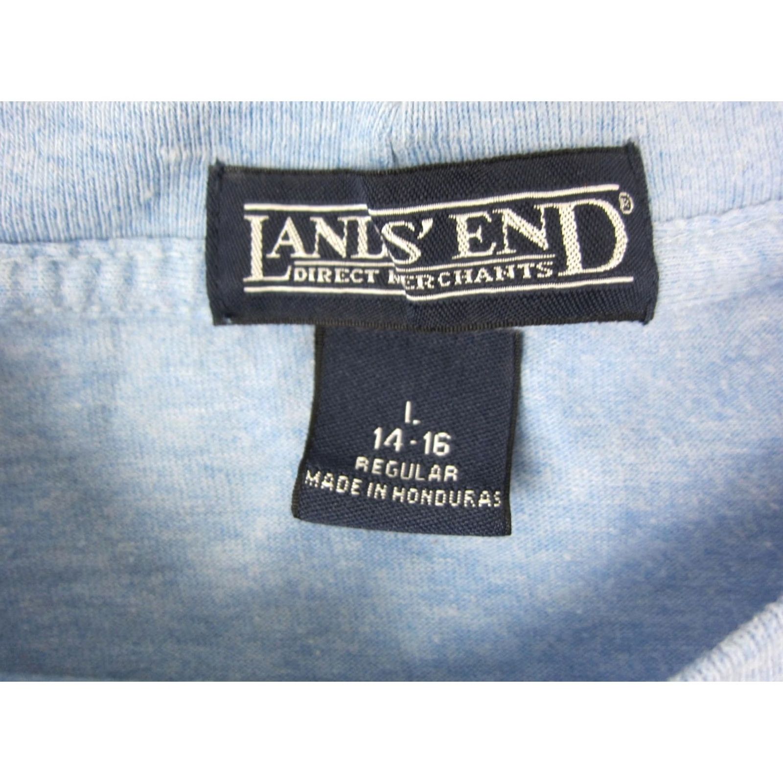 Lands' End VINTAGE Lands End Shirt Womens Large L Blue Blank 90s Crewneck Size L / US 10 / IT 46 - 4 Thumbnail