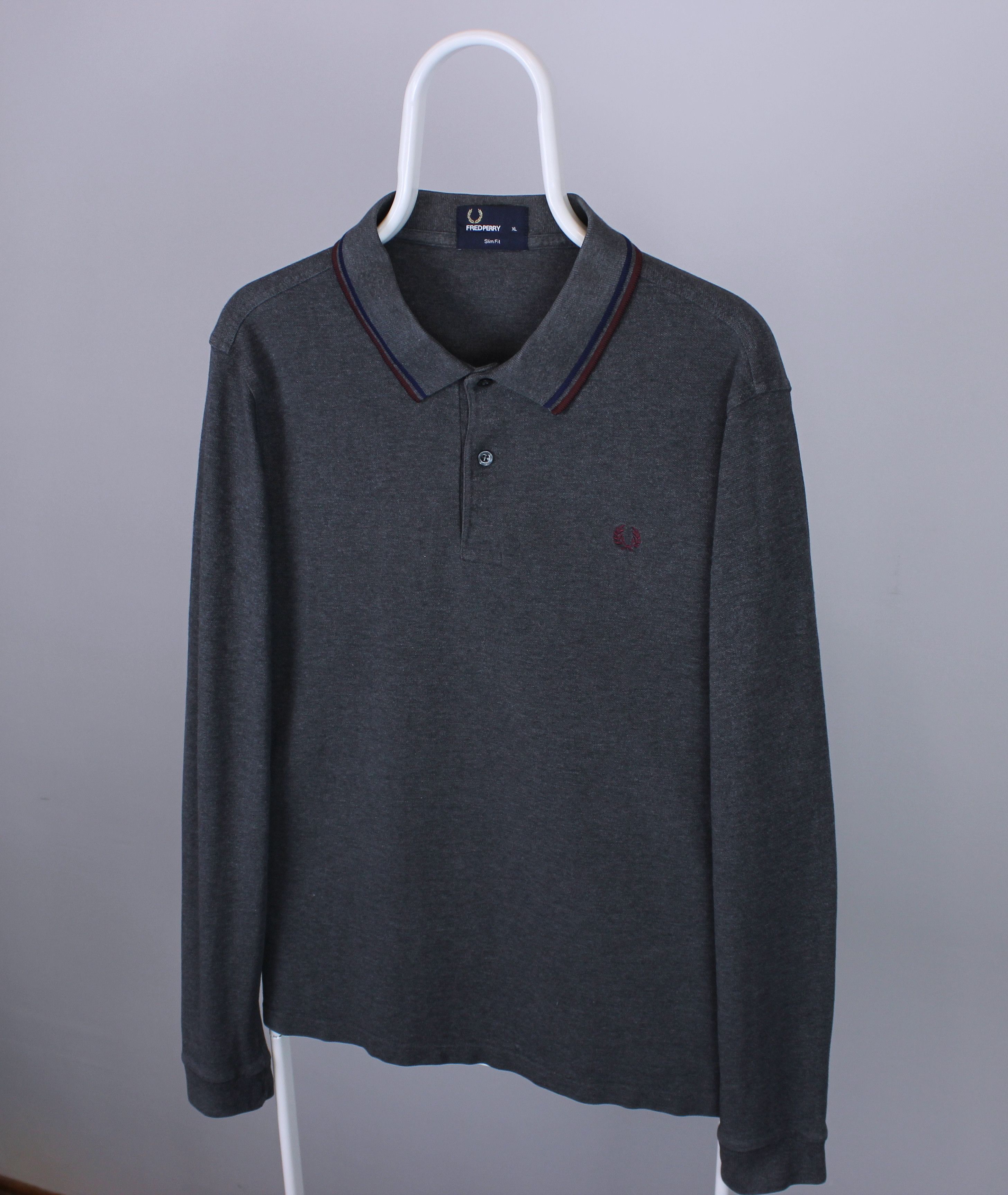 Fred Perry Fred Perry long sleeve cotton jumper L XL gray Size US XL / EU 56 / 4 - 3 Thumbnail