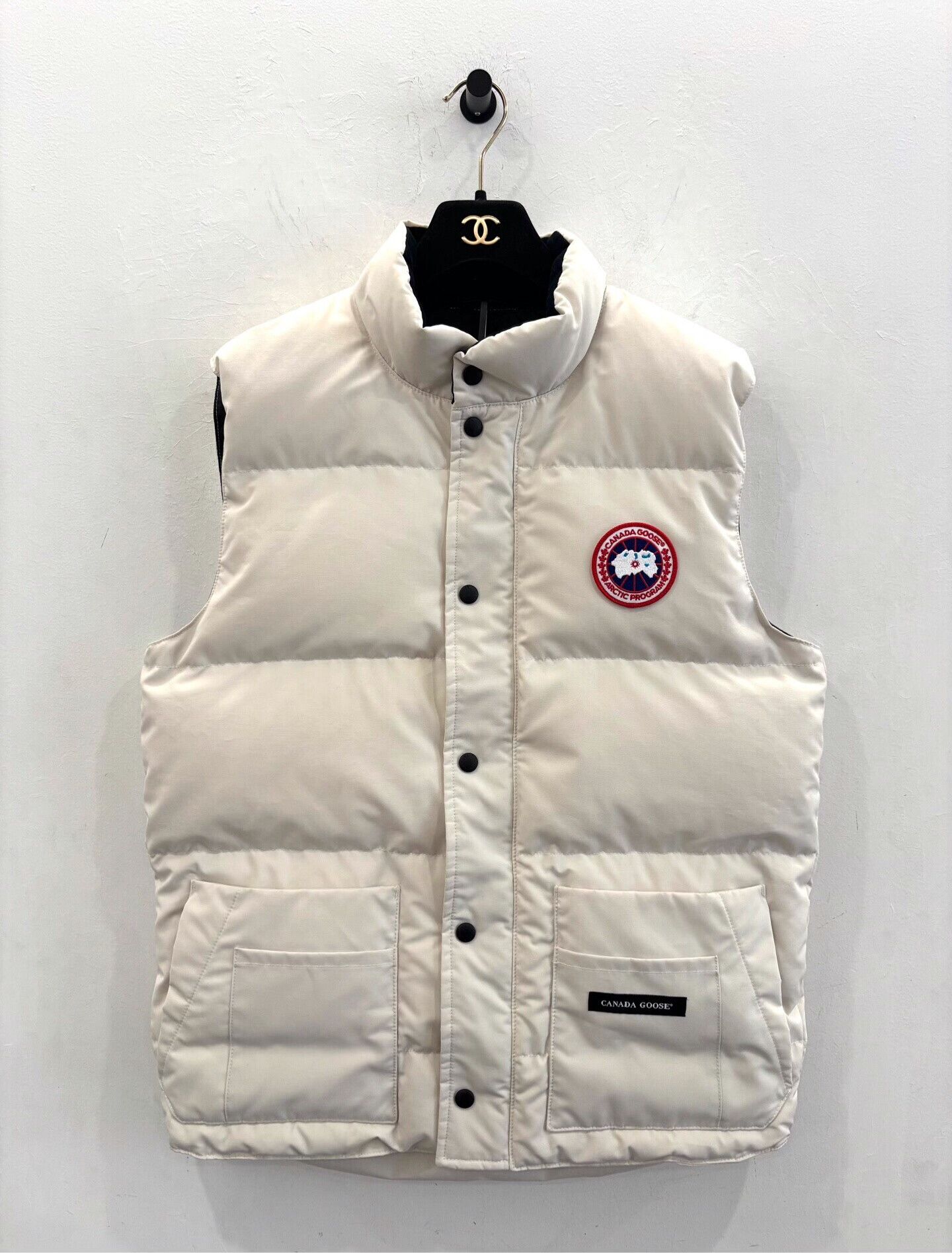 Canada Goose Canada Goose Freestyle Red Label Men's White Down Vest Size US M / EU 48-50 / 2 - 1 Thumbnail