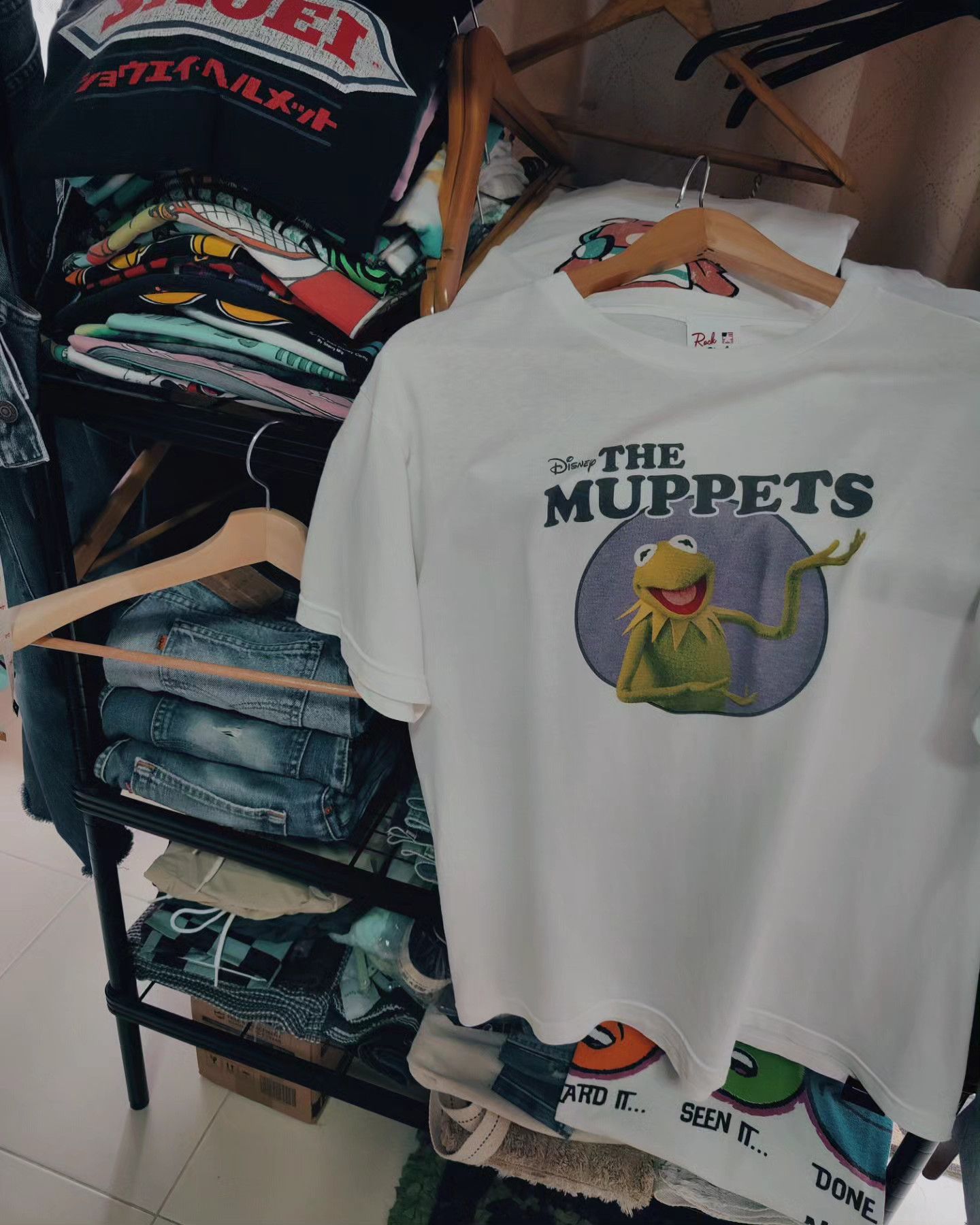 Disney × Vintage Disney the Muppets, Kermit the Frog 🐸 Size US L / EU 52-54 / 3 - 1 Thumbnail