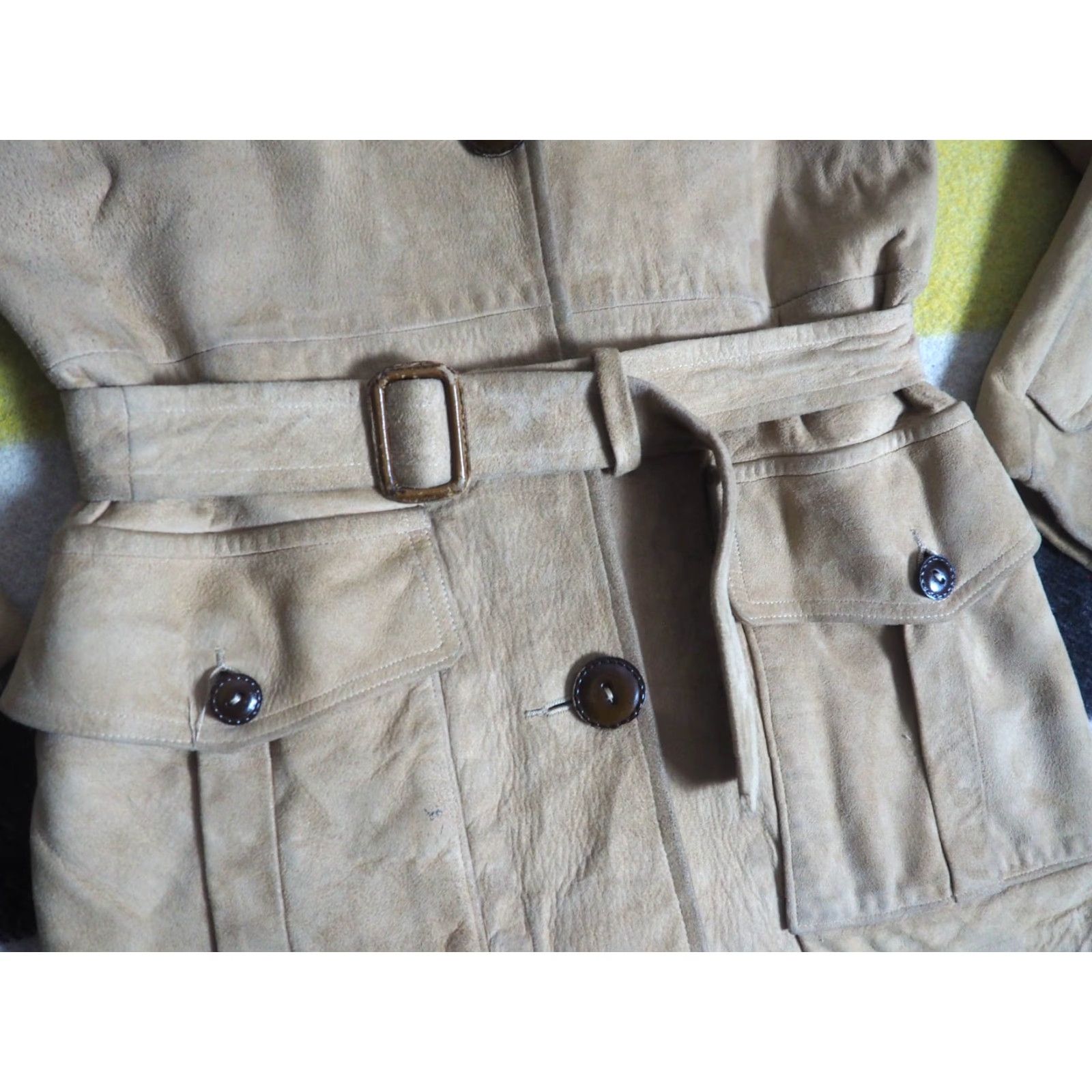 Scully VTG 60s 70s Scully Leather Coat Brown Suede Hippy Boho Womens S Coat Size S / US 4 / IT 40 - 6 Thumbnail